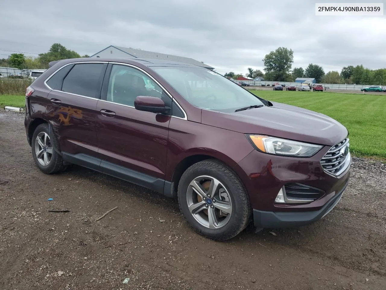 2022 Ford Edge Sel VIN: 2FMPK4J90NBA13359 Lot: 73308604