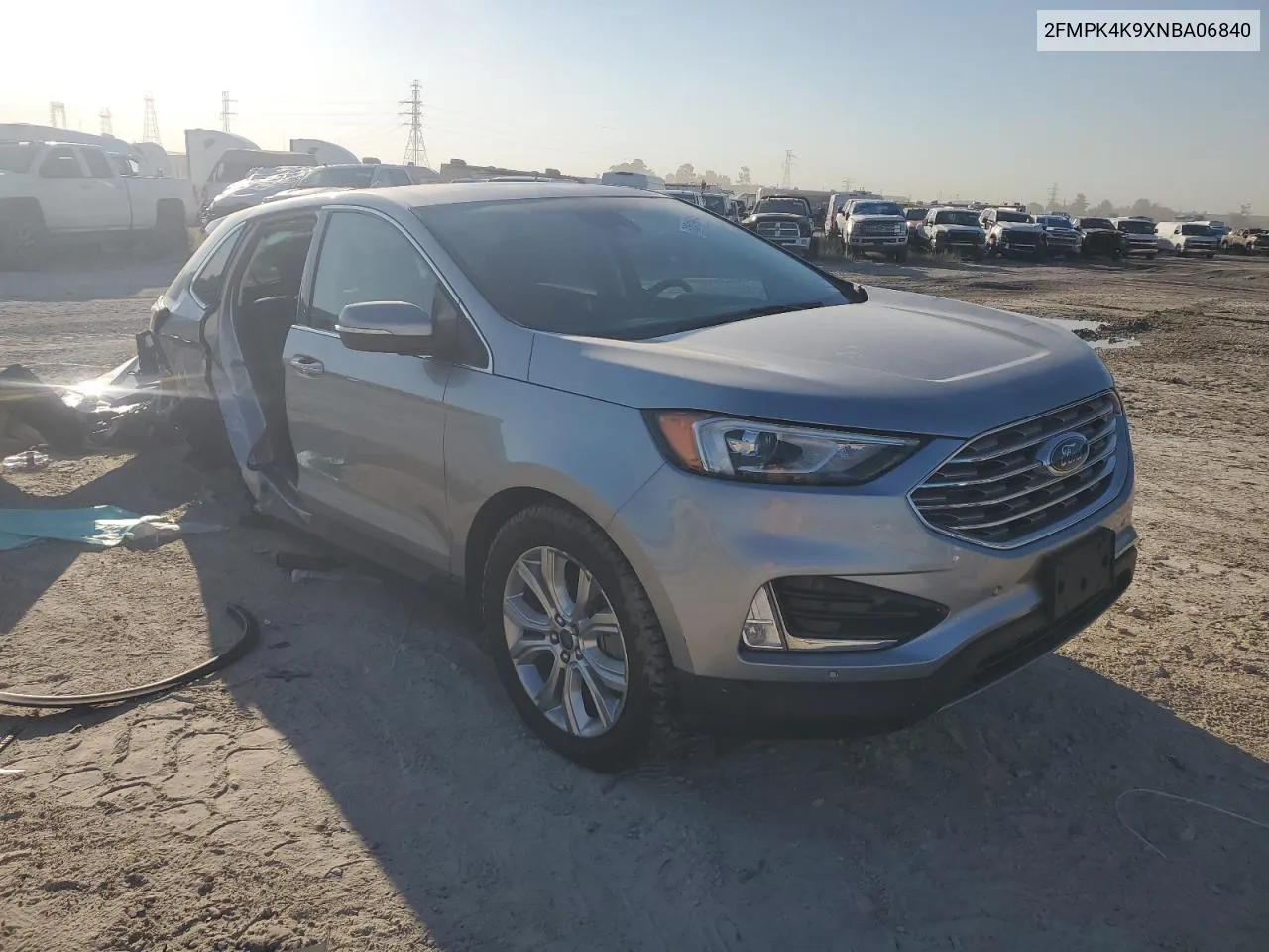 2022 Ford Edge Titanium VIN: 2FMPK4K9XNBA06840 Lot: 73519614