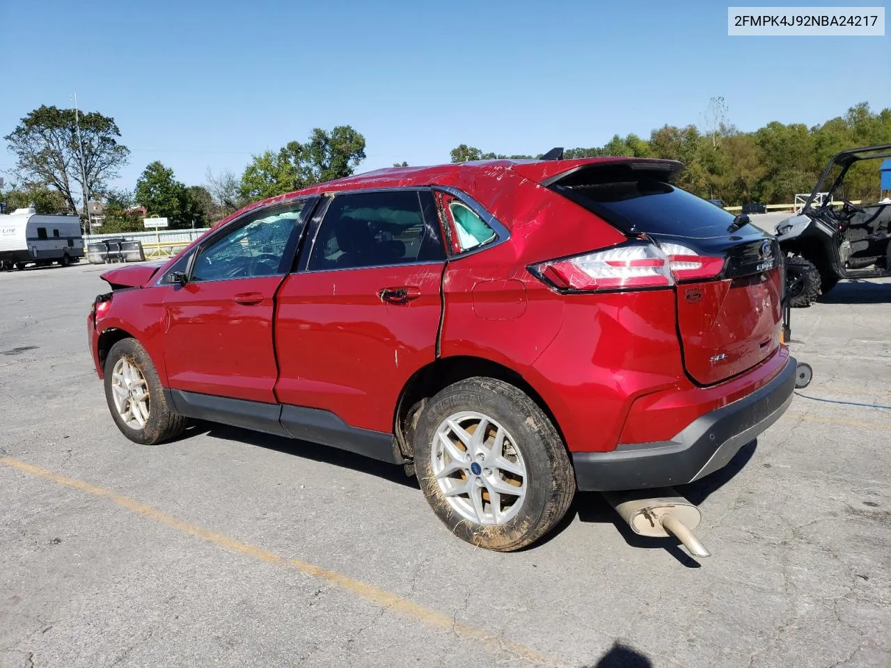 2022 Ford Edge Sel VIN: 2FMPK4J92NBA24217 Lot: 73697594