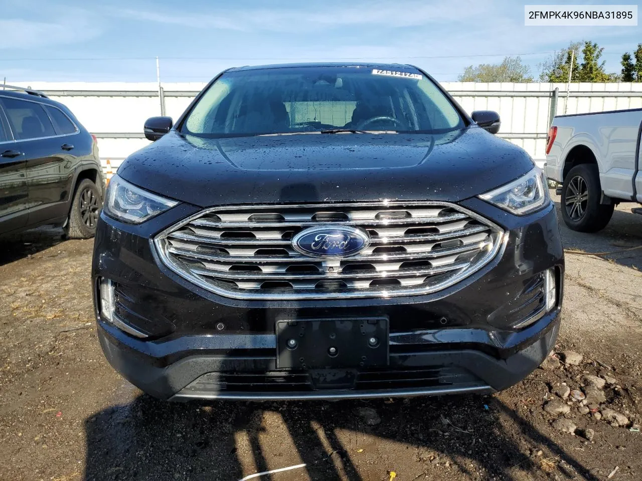 2022 Ford Edge Titanium VIN: 2FMPK4K96NBA31895 Lot: 74512174