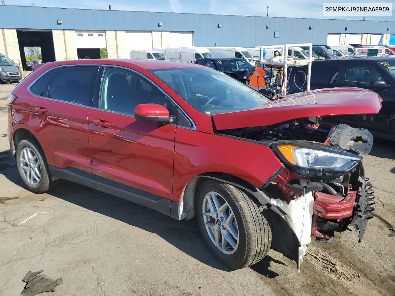 2022 Ford Edge Sel VIN: 2FMPK4J92NBA68959 Lot: 74551084