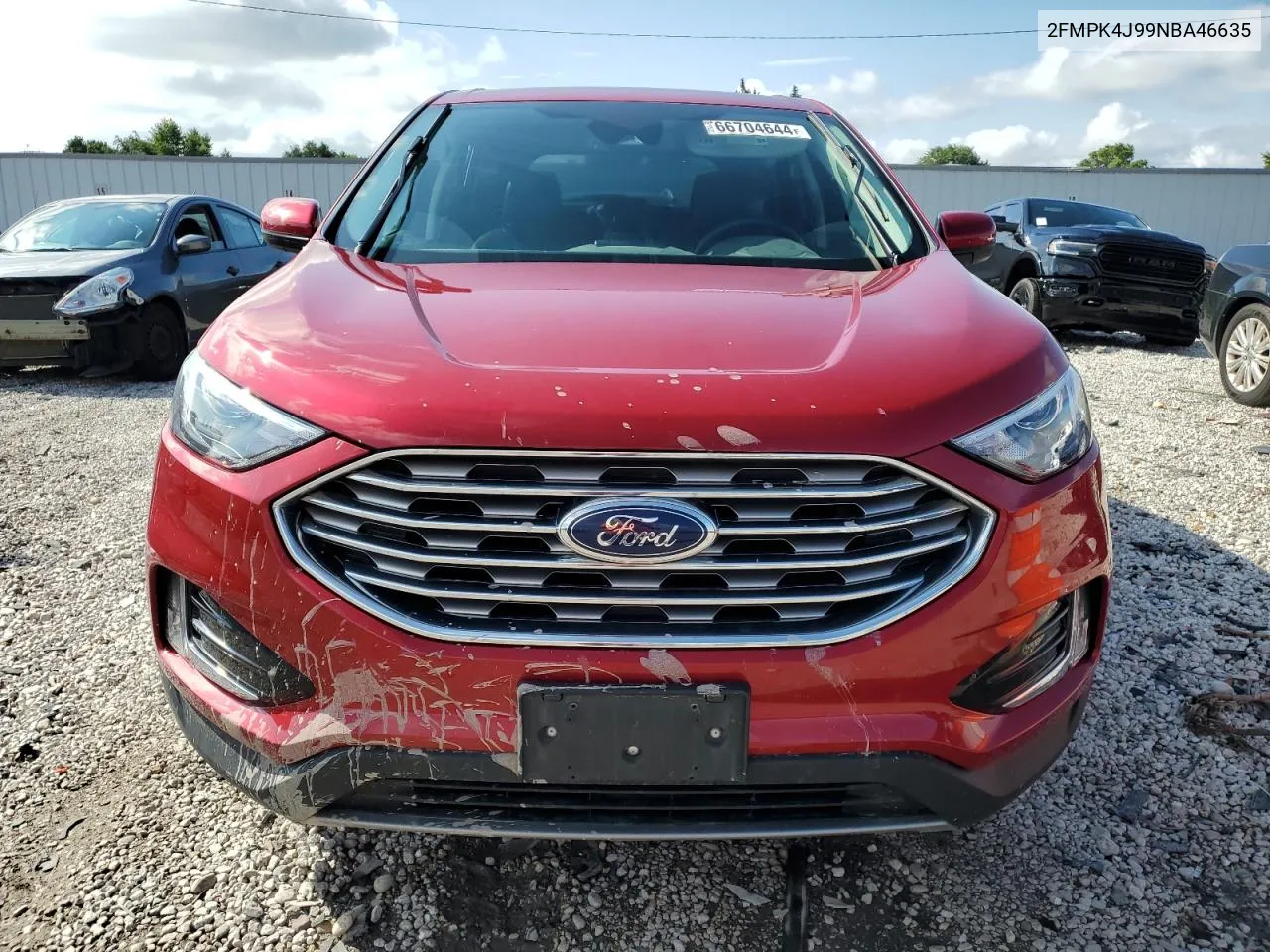 2022 Ford Edge Sel VIN: 2FMPK4J99NBA46635 Lot: 76789164