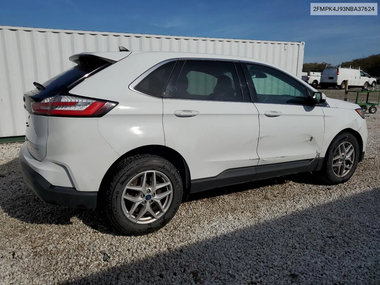 2022 Ford Edge Sel VIN: 2FMPK4J93NBA37624 Lot: 77180554