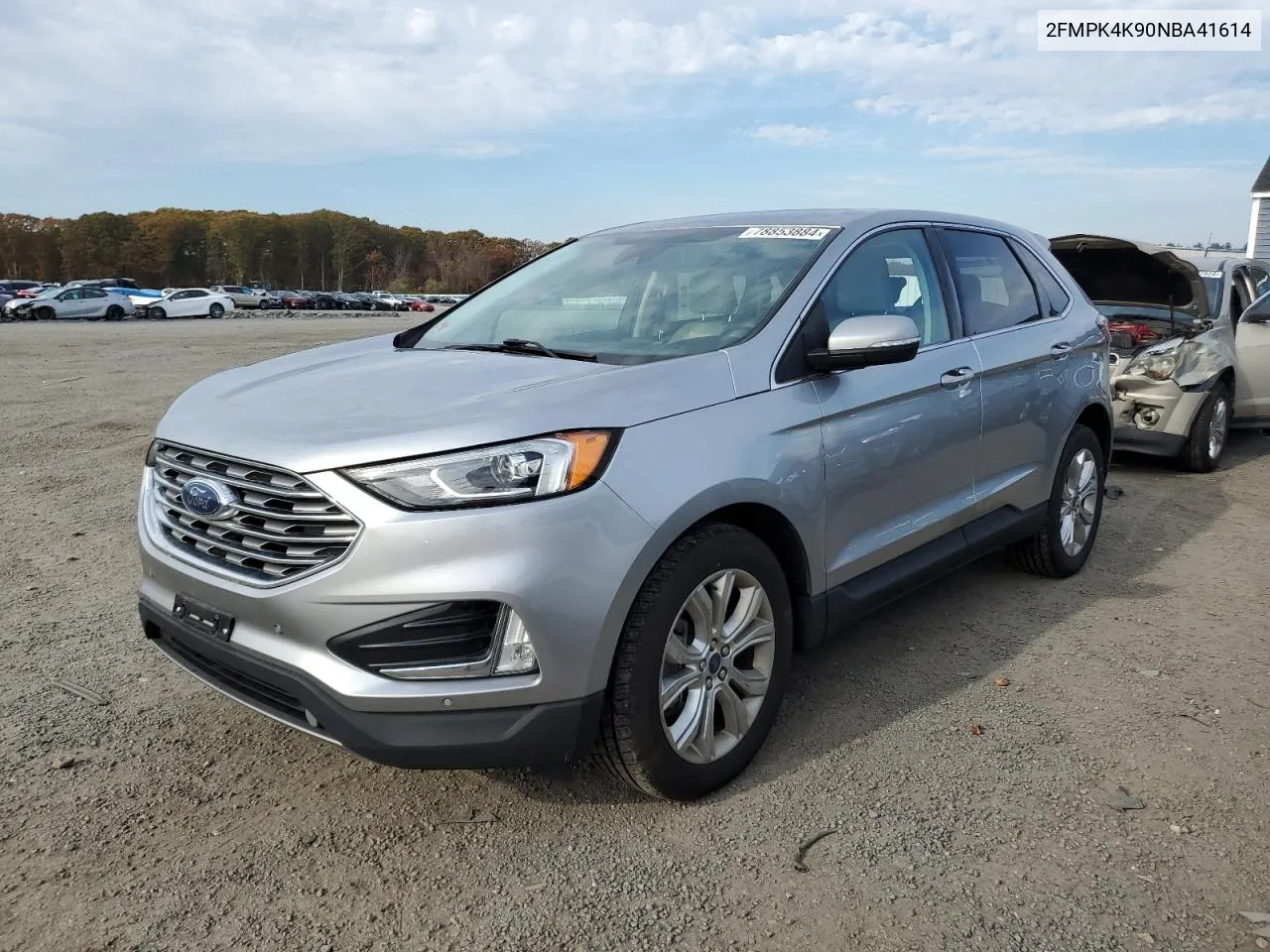 2022 Ford Edge Titanium VIN: 2FMPK4K90NBA41614 Lot: 78853884