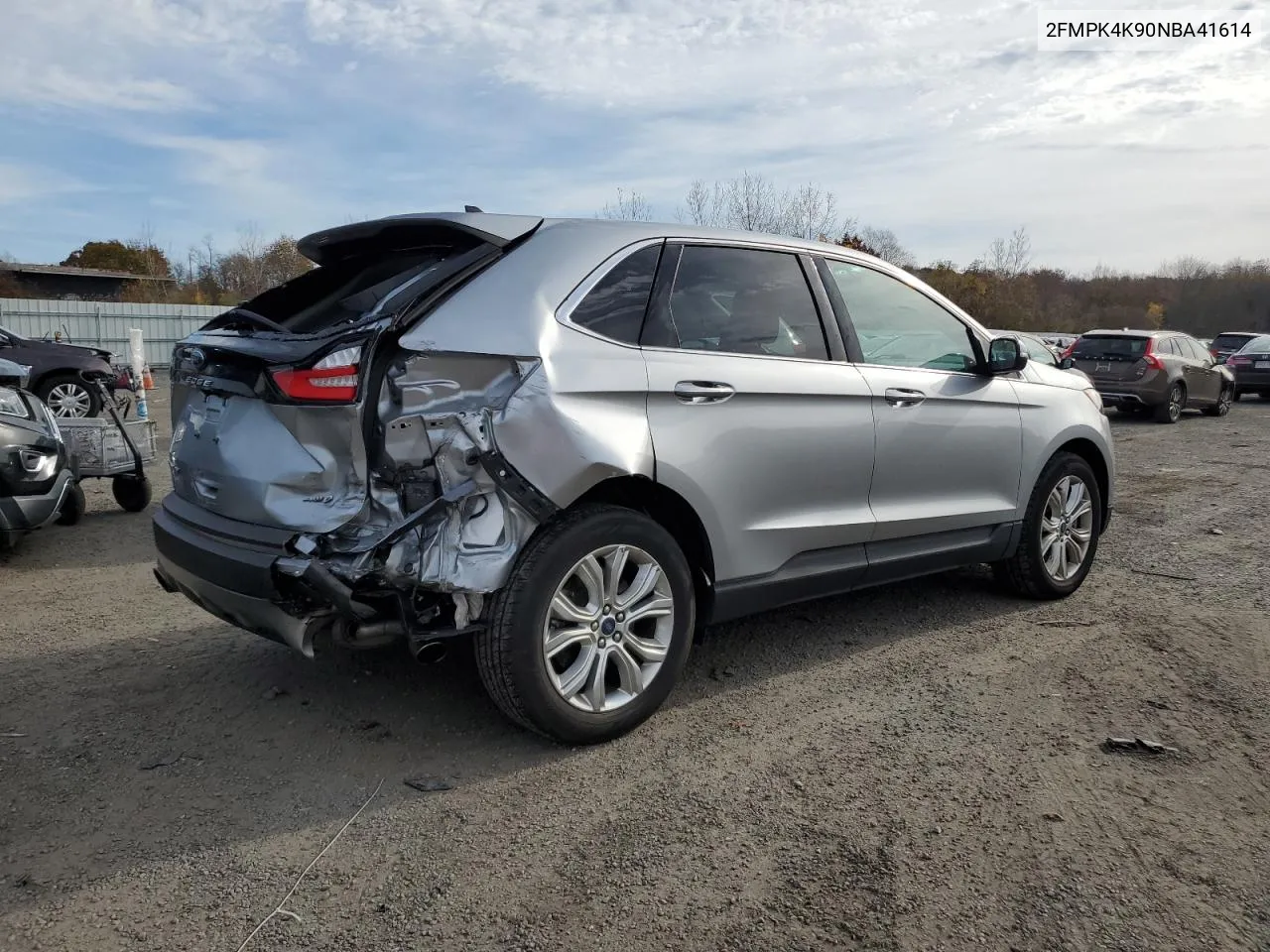 2022 Ford Edge Titanium VIN: 2FMPK4K90NBA41614 Lot: 78853884