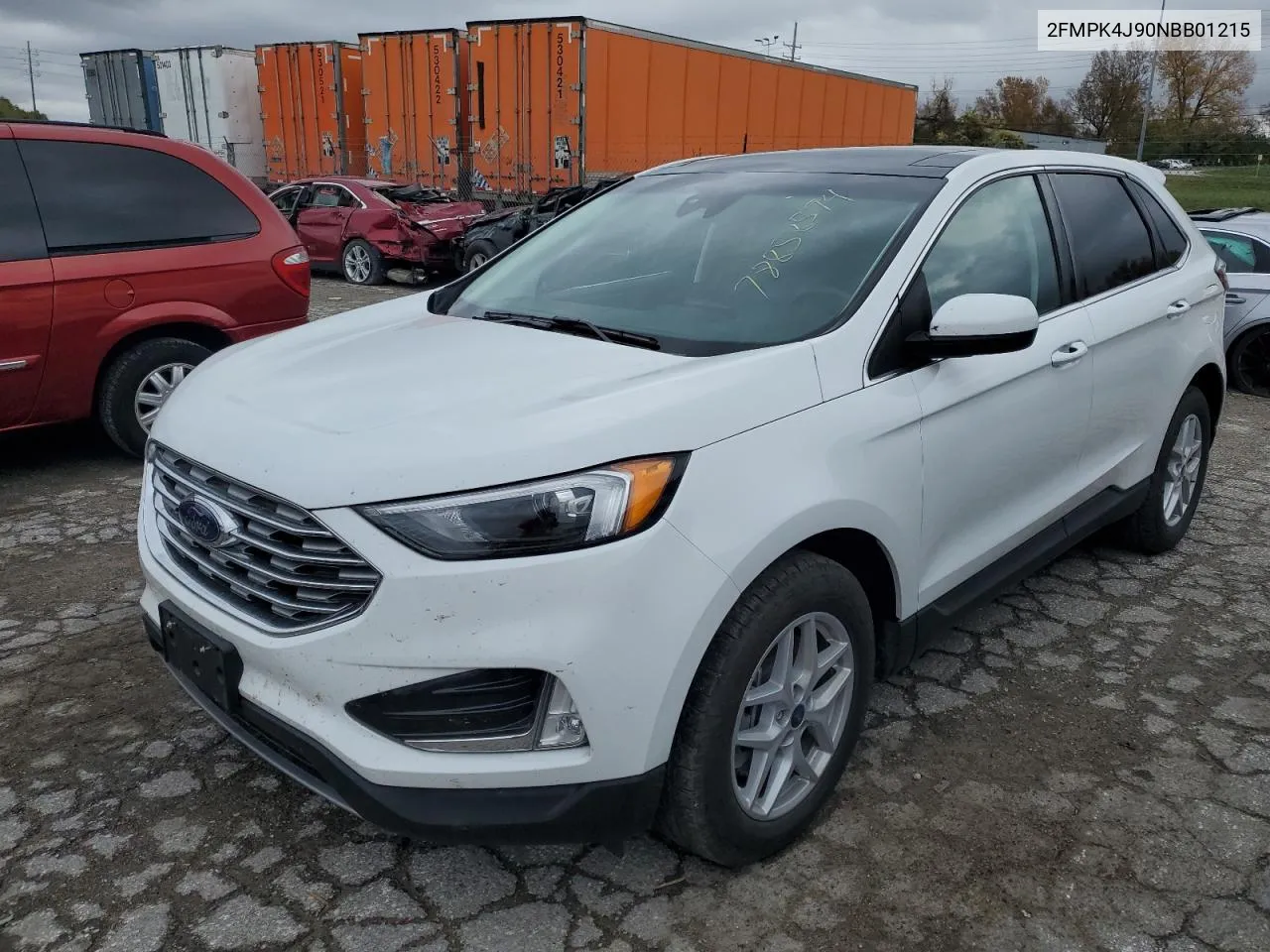 2022 Ford Edge Sel VIN: 2FMPK4J90NBB01215 Lot: 78858594