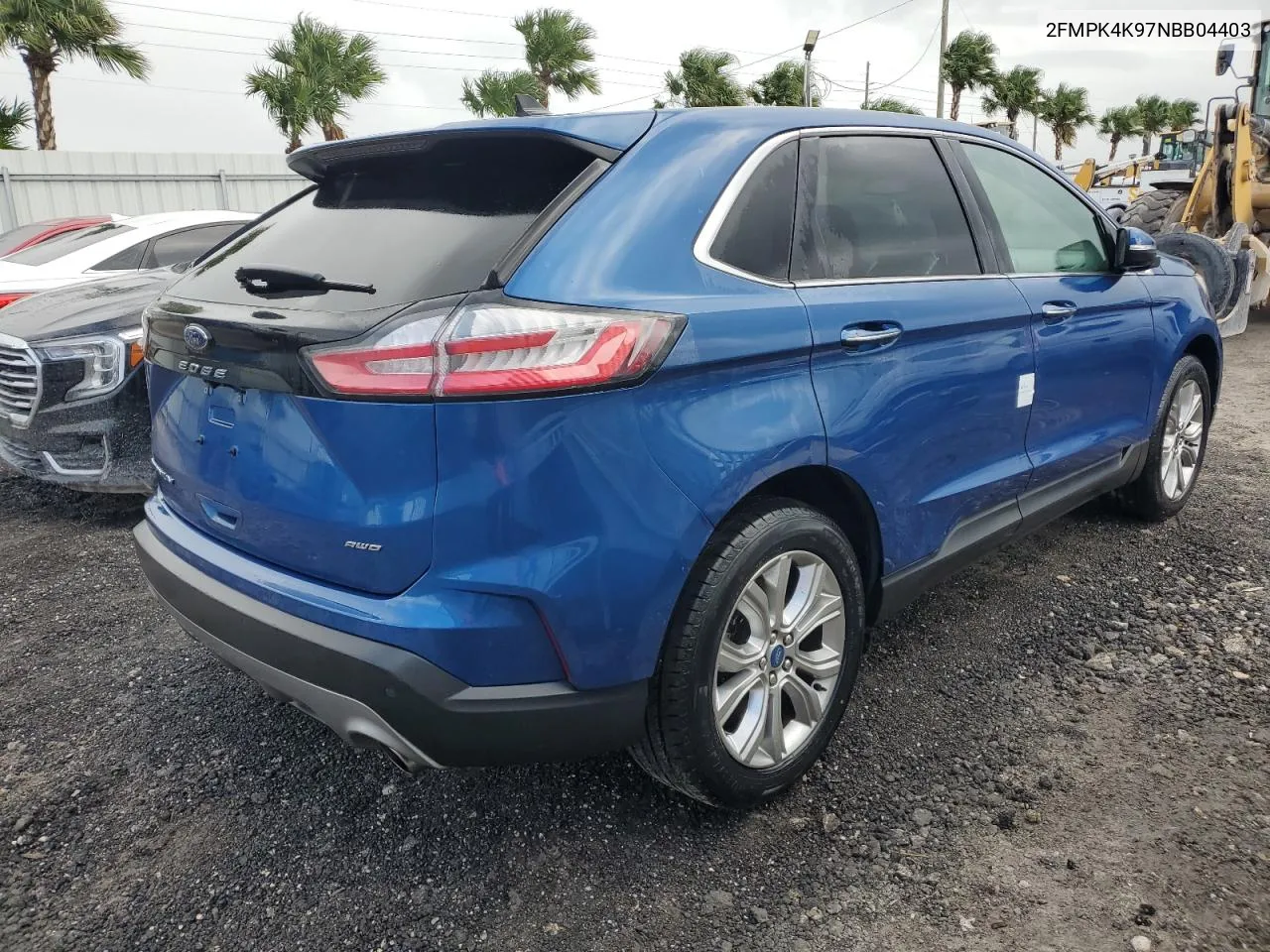 2022 Ford Edge Titanium VIN: 2FMPK4K97NBB04403 Lot: 78892524