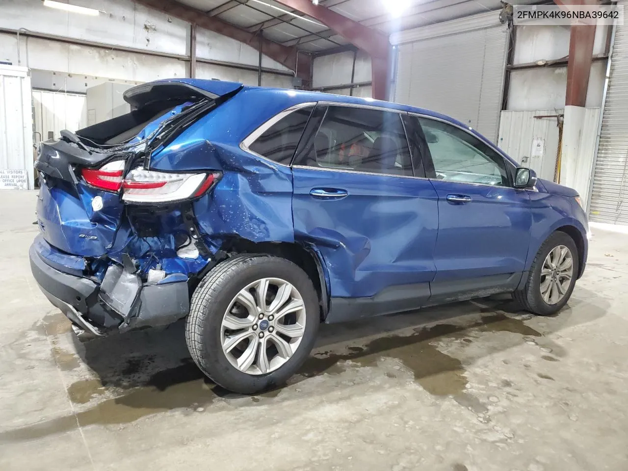 2022 Ford Edge Titanium VIN: 2FMPK4K96NBA39642 Lot: 79688034