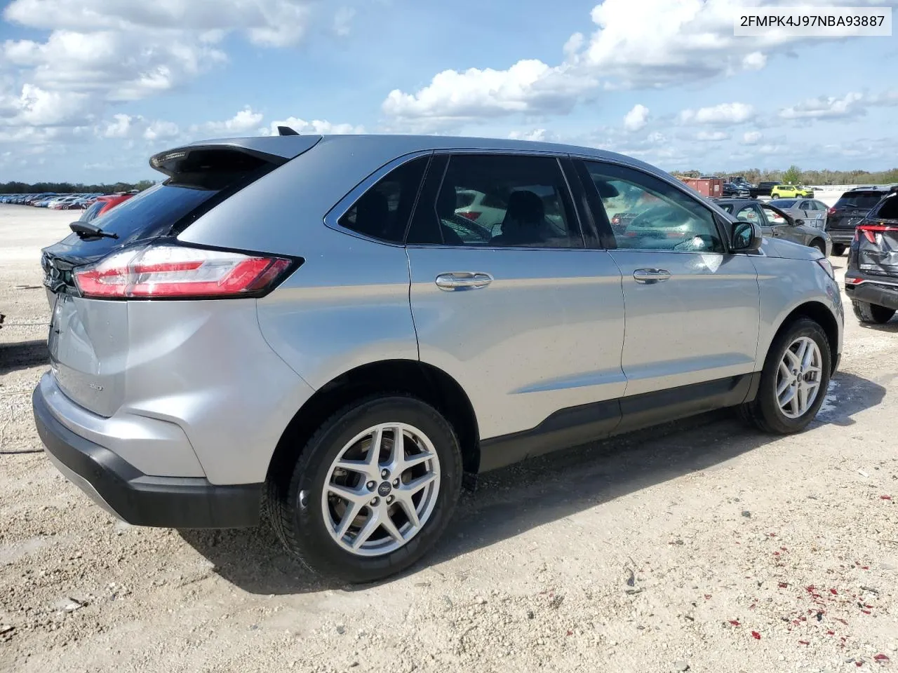 2022 Ford Edge Sel VIN: 2FMPK4J97NBA93887 Lot: 79696474