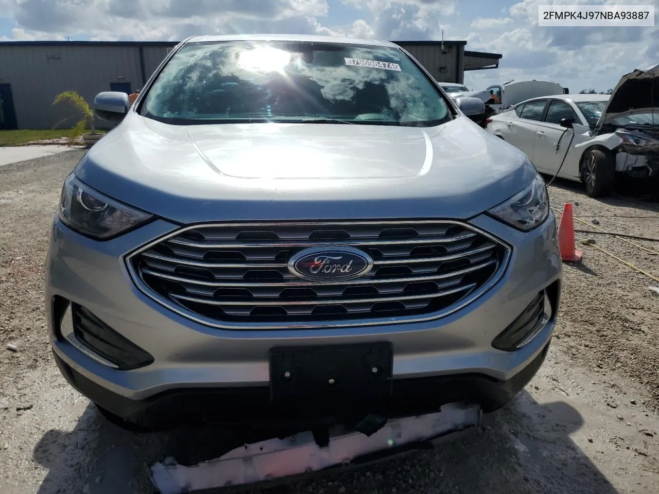 2022 Ford Edge Sel VIN: 2FMPK4J97NBA93887 Lot: 79696474