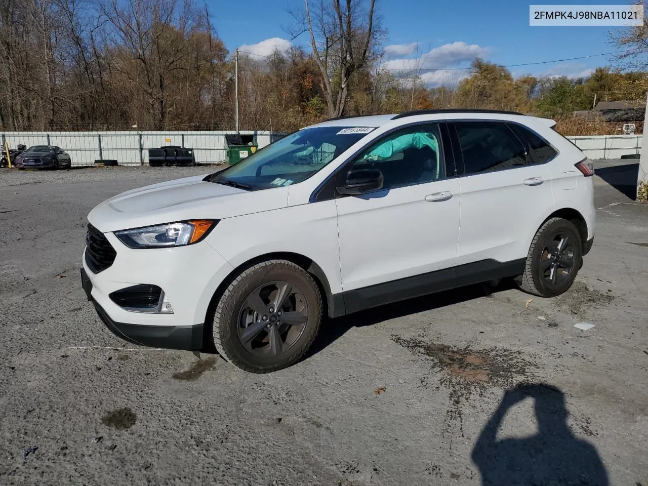 2022 Ford Edge Sel VIN: 2FMPK4J98NBA11021 Lot: 80161844