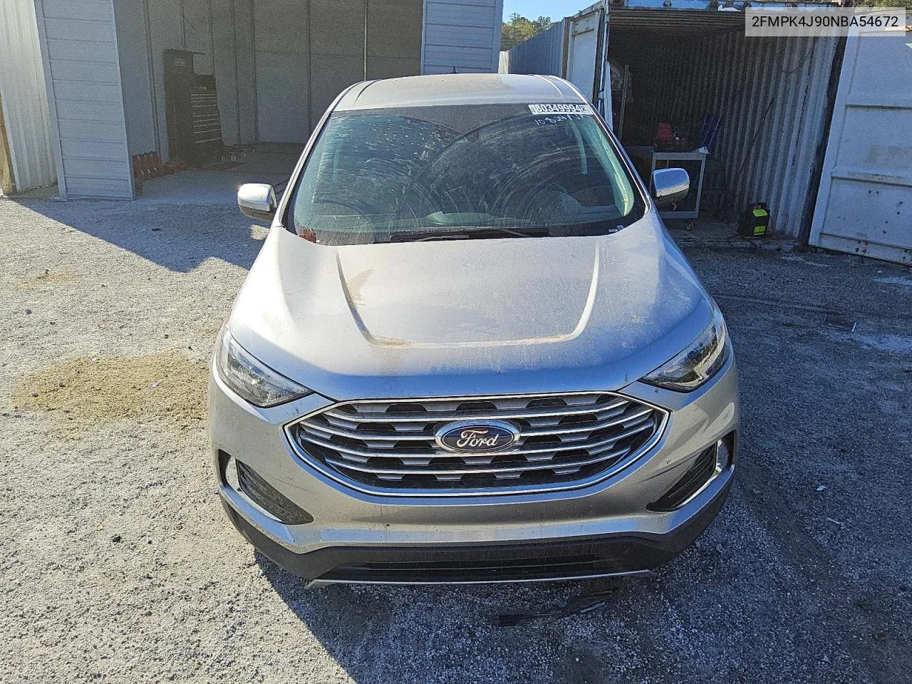 2022 Ford Edge Sel VIN: 2FMPK4J90NBA54672 Lot: 80349994