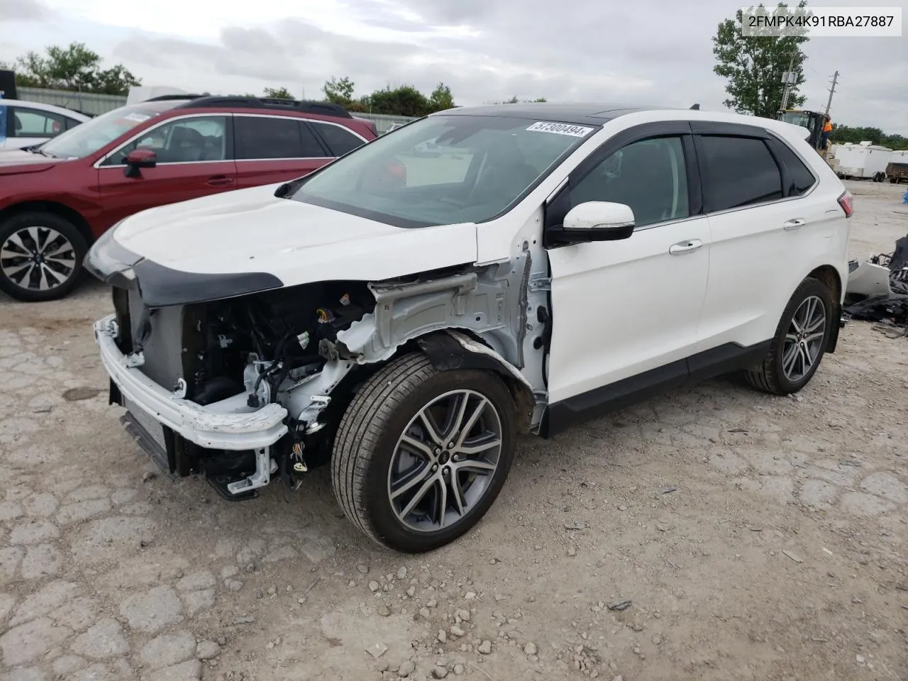 2024 Ford Edge Titanium VIN: 2FMPK4K91RBA27887 Lot: 57300494