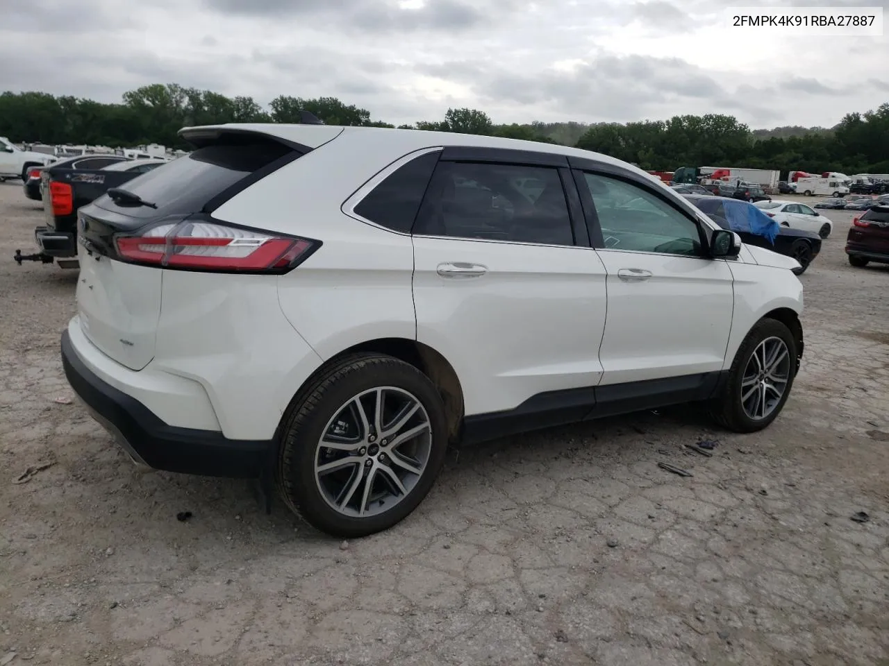 2024 Ford Edge Titanium VIN: 2FMPK4K91RBA27887 Lot: 57300494