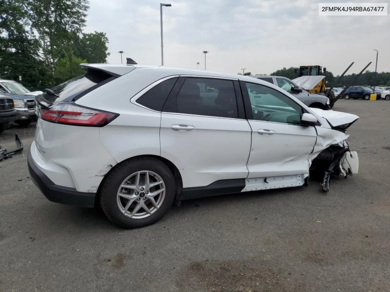 2024 Ford Edge Sel VIN: 2FMPK4J94RBA67477 Lot: 62244344