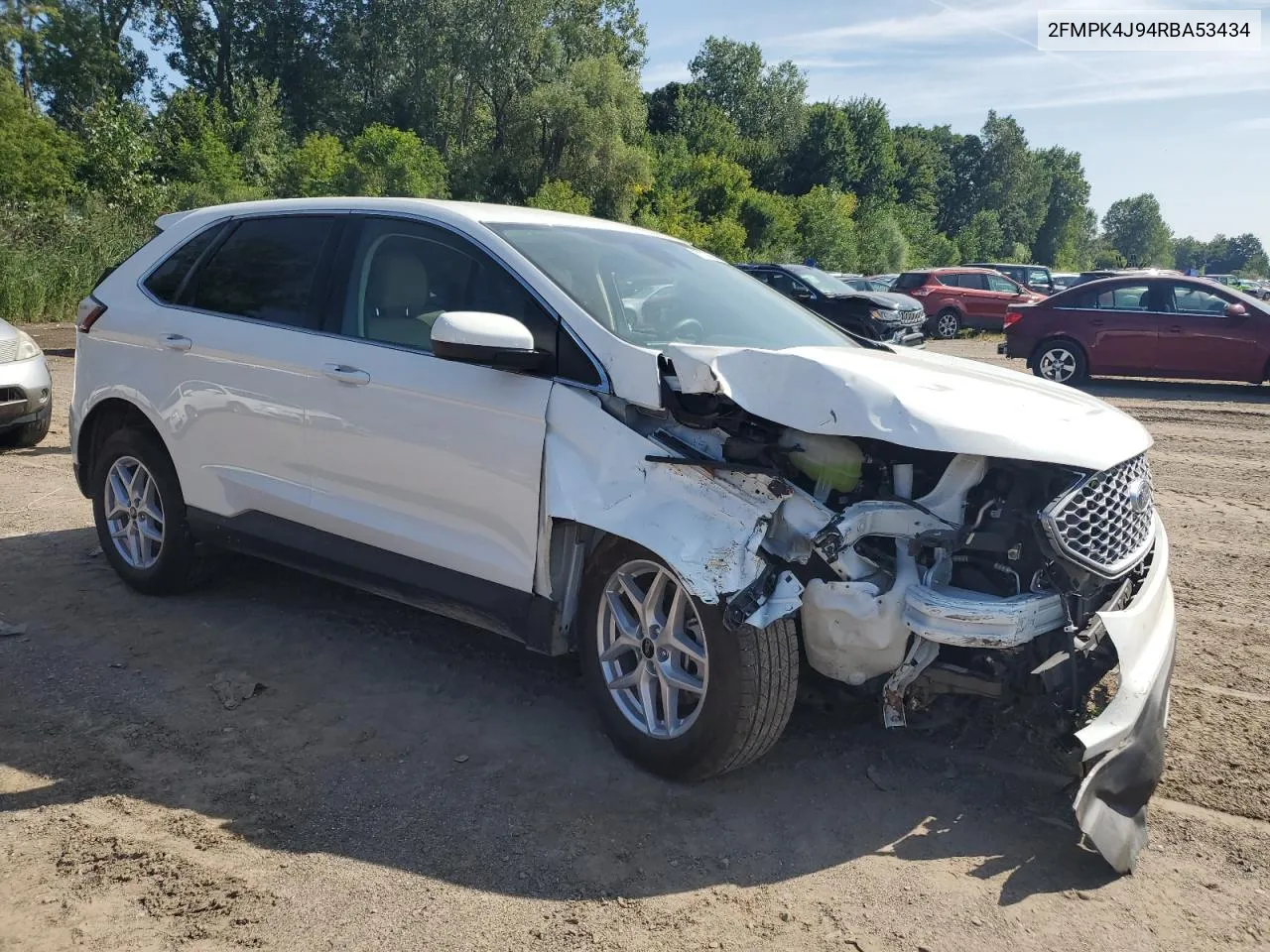 2024 Ford Edge Sel VIN: 2FMPK4J94RBA53434 Lot: 67737664