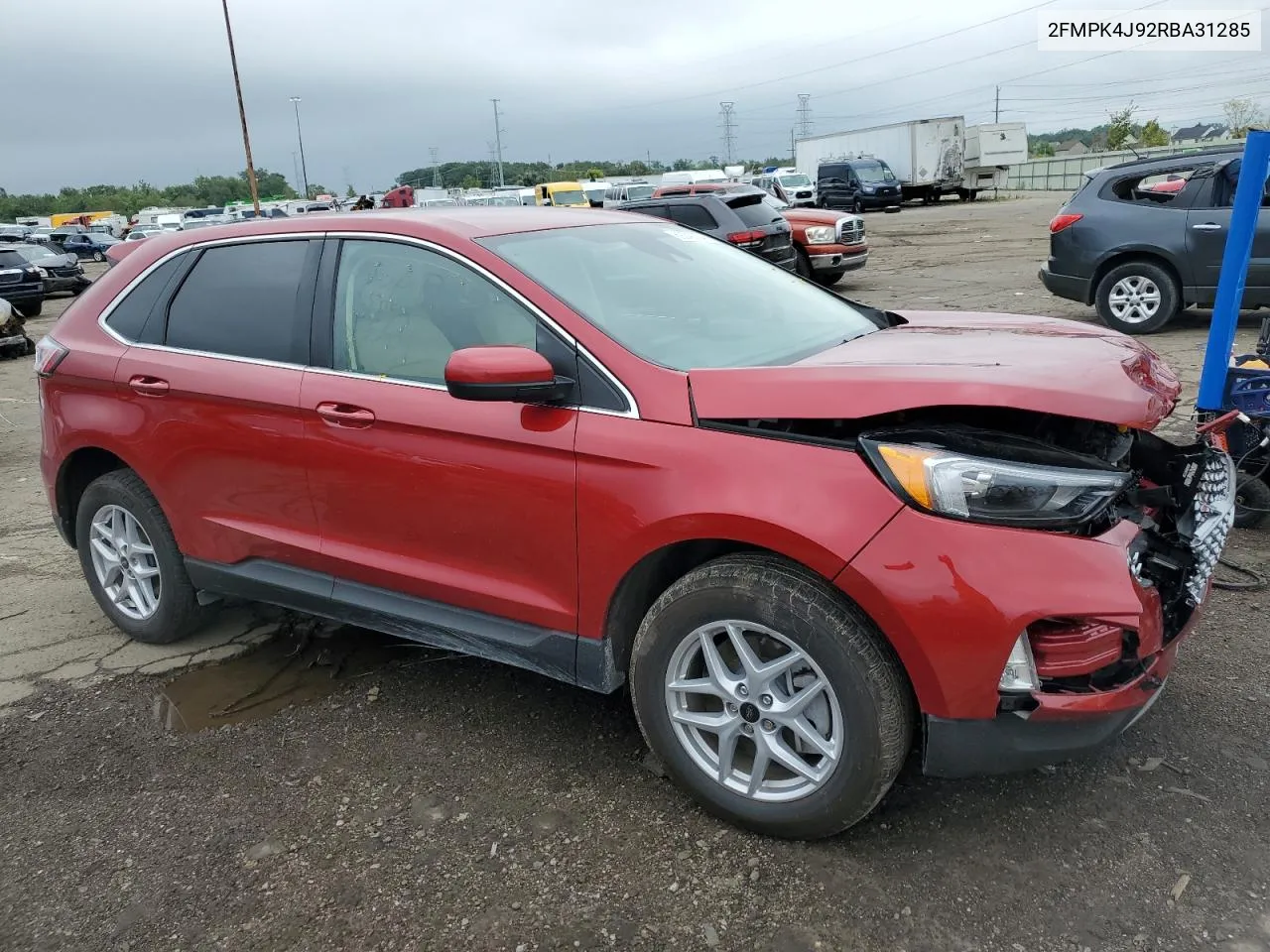 2024 Ford Edge Sel VIN: 2FMPK4J92RBA31285 Lot: 69040234