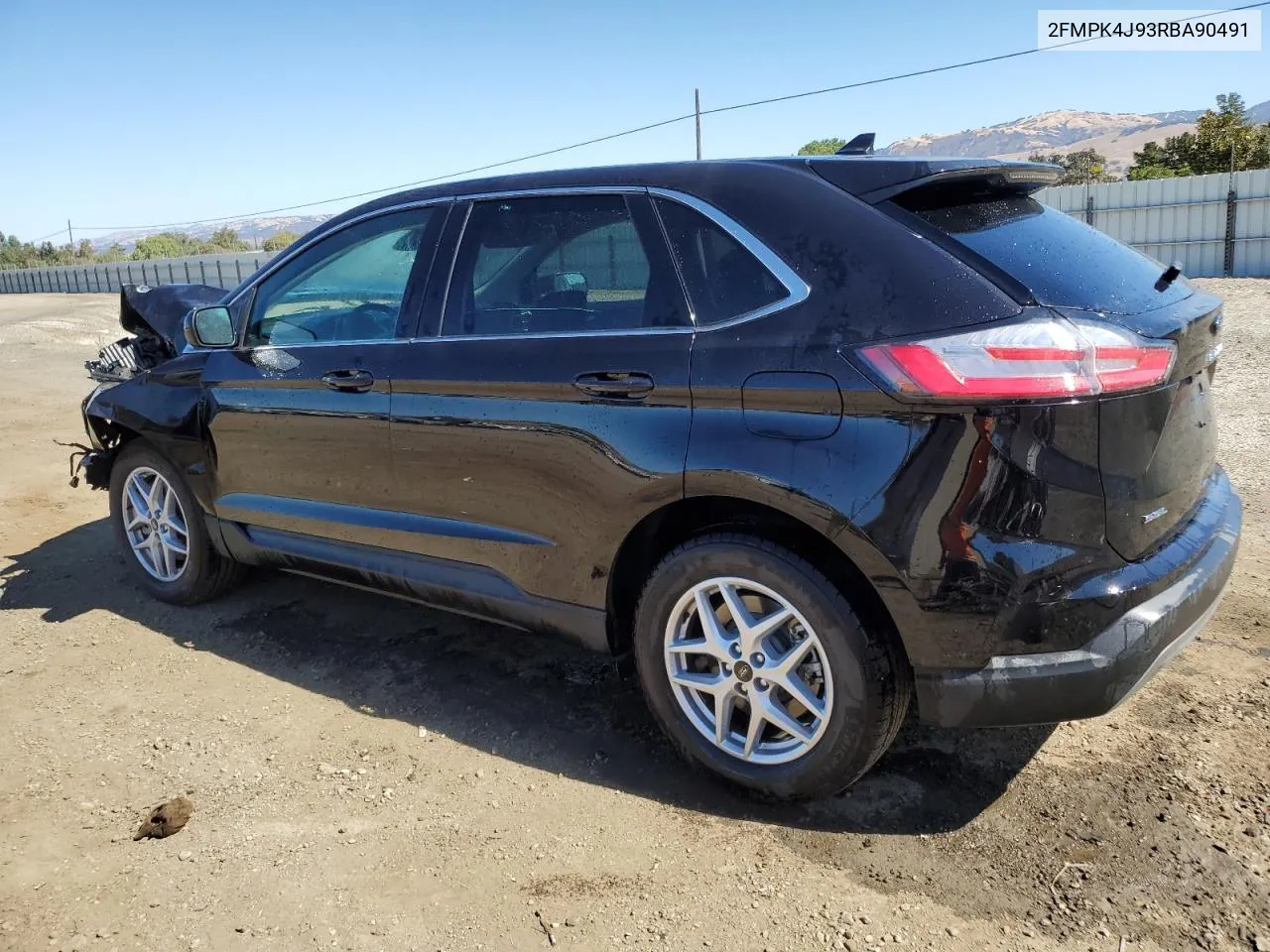 2024 Ford Edge Sel VIN: 2FMPK4J93RBA90491 Lot: 71258984