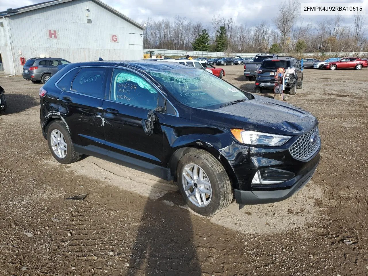 2024 Ford Edge Sel VIN: 2FMPK4J92RBA10615 Lot: 78462494