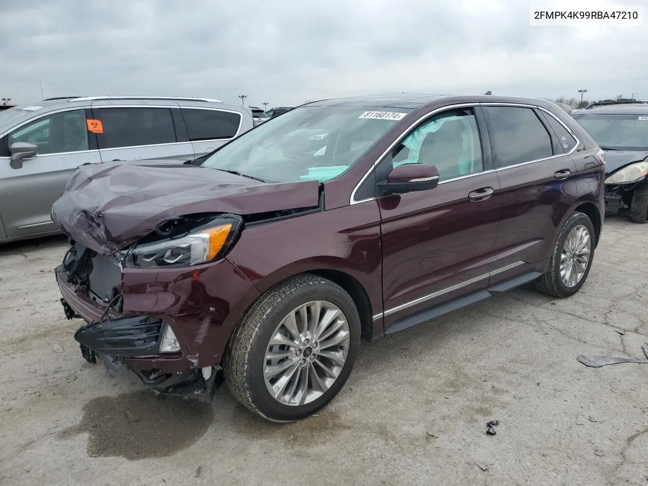 2024 Ford Edge Titanium VIN: 2FMPK4K99RBA47210 Lot: 81160174