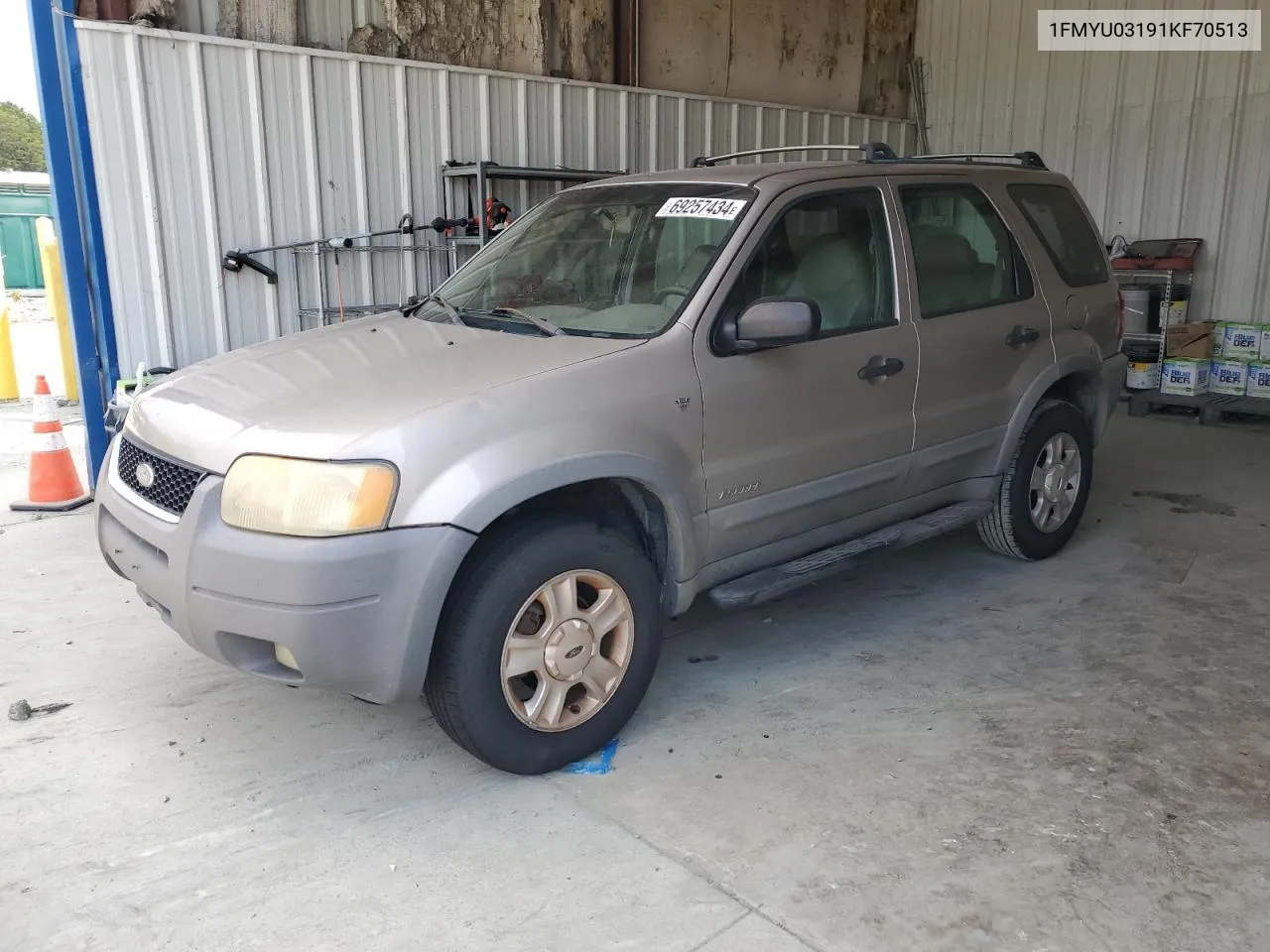 2001 Ford Escape Xlt VIN: 1FMYU03191KF70513 Lot: 69257434