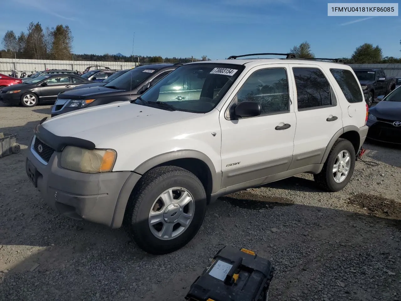 2001 Ford Escape Xlt VIN: 1FMYU04181KF86085 Lot: 73803154