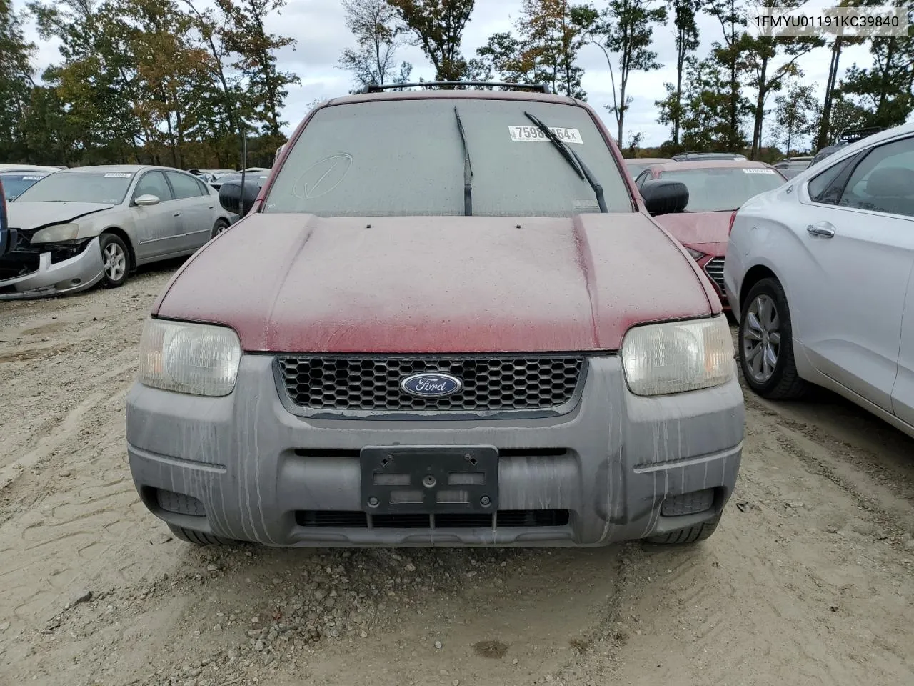 2001 Ford Escape Xls VIN: 1FMYU01191KC39840 Lot: 75985464