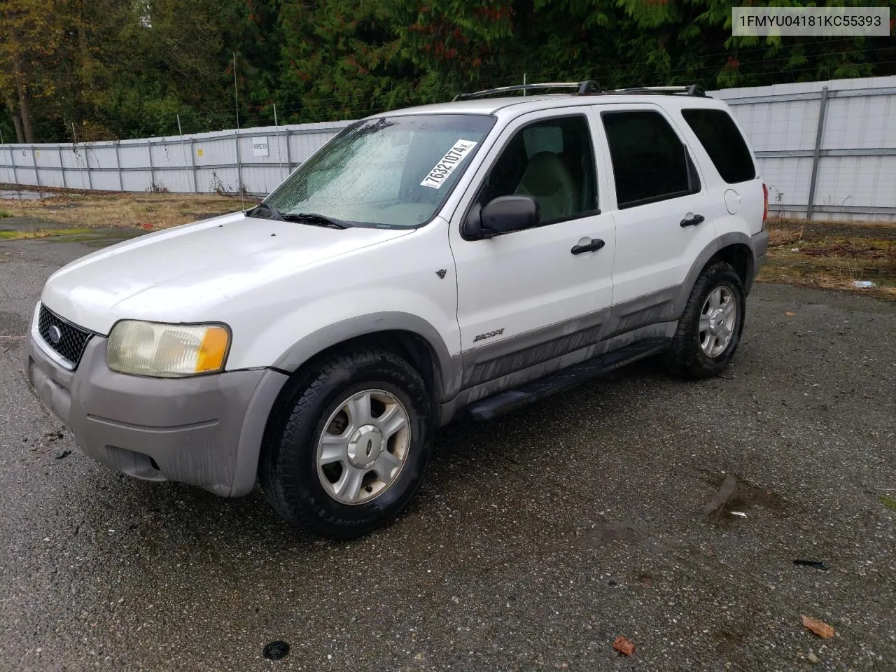 2001 Ford Escape Xlt VIN: 1FMYU04181KC55393 Lot: 76321074