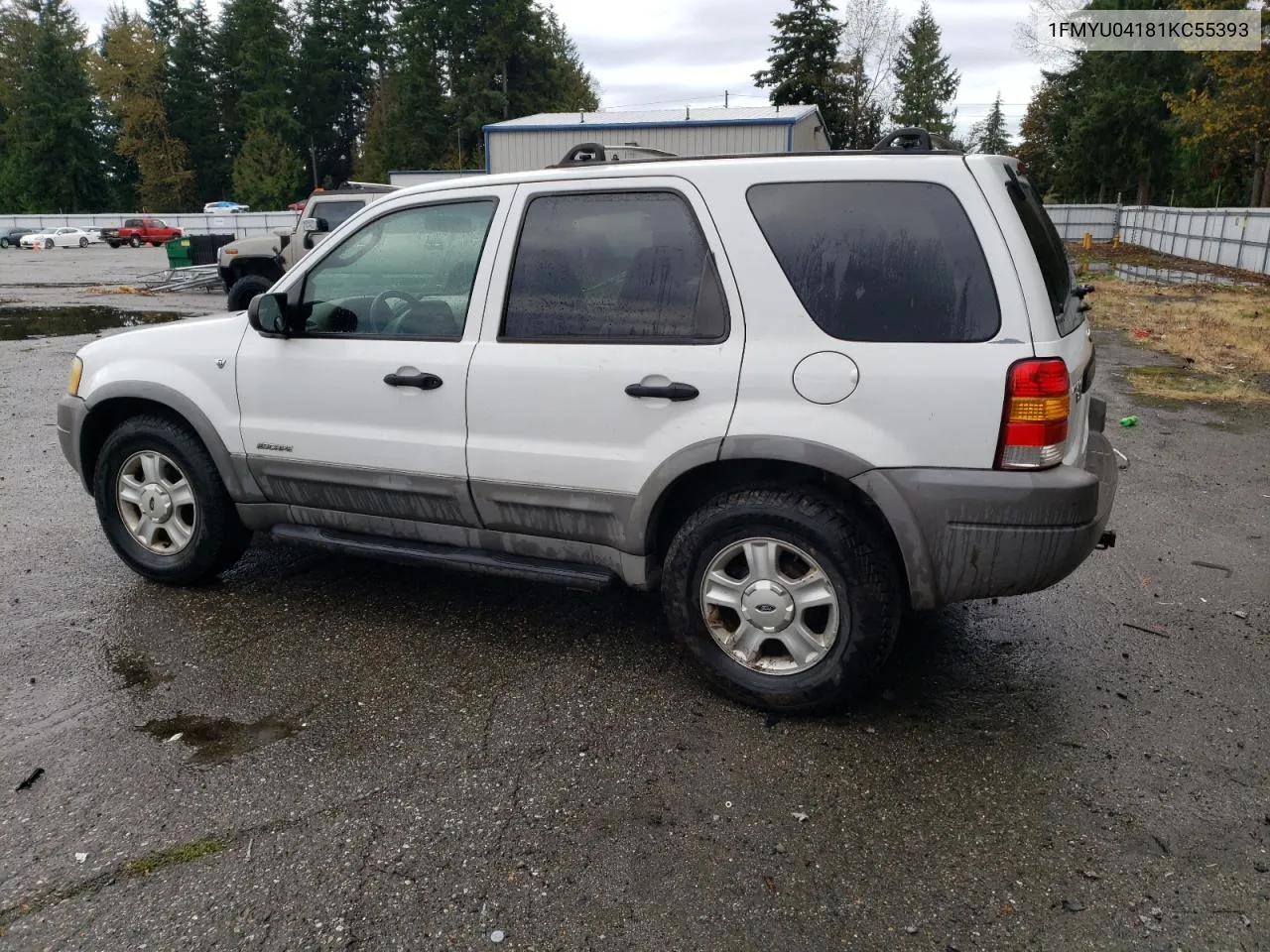 2001 Ford Escape Xlt VIN: 1FMYU04181KC55393 Lot: 76321074