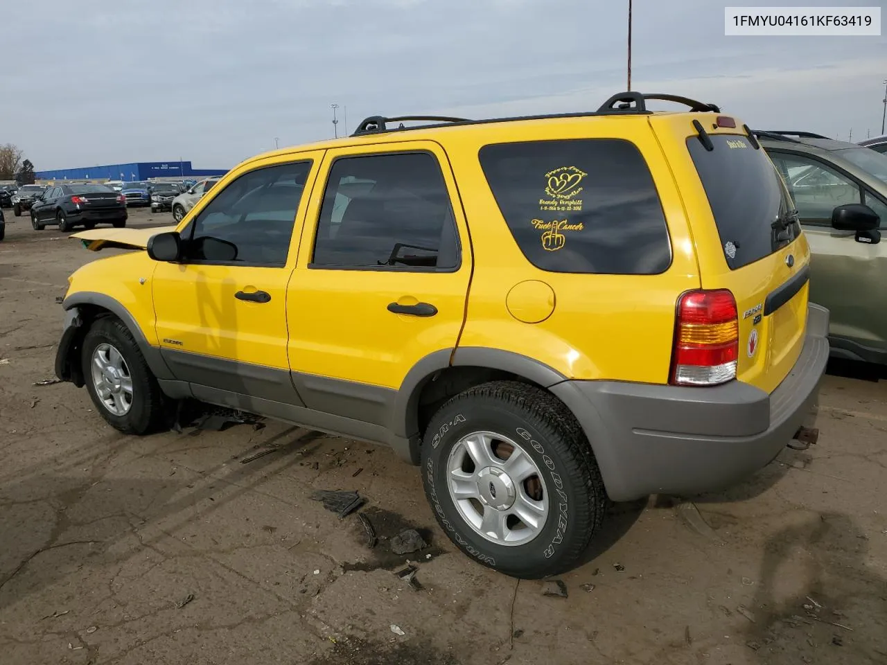 2001 Ford Escape Xlt VIN: 1FMYU04161KF63419 Lot: 76991384