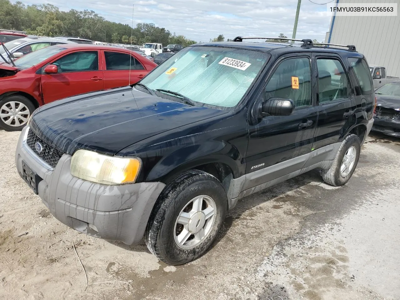 2001 Ford Escape Xlt VIN: 1FMYU03B91KC56563 Lot: 81233934