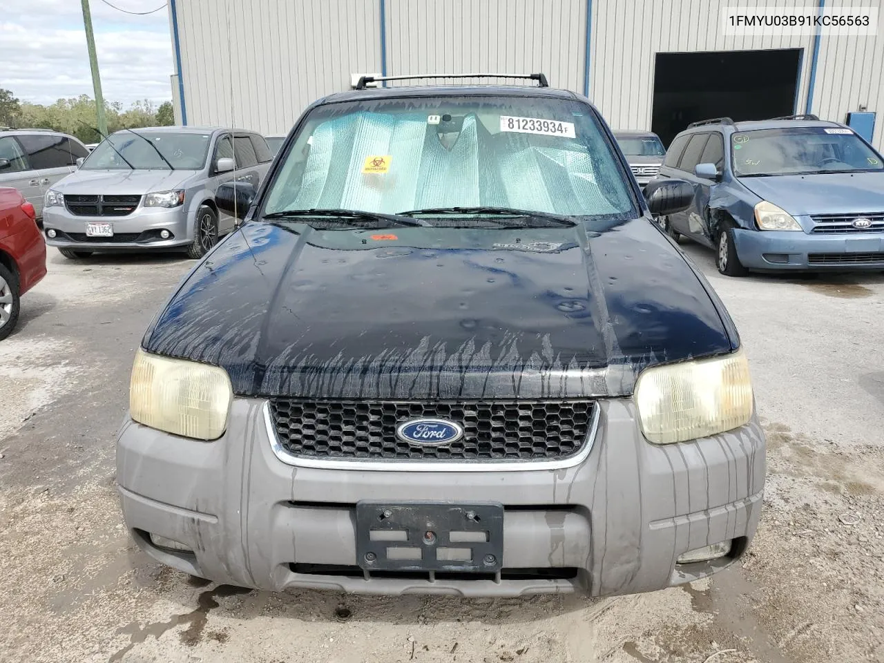 2001 Ford Escape Xlt VIN: 1FMYU03B91KC56563 Lot: 81233934