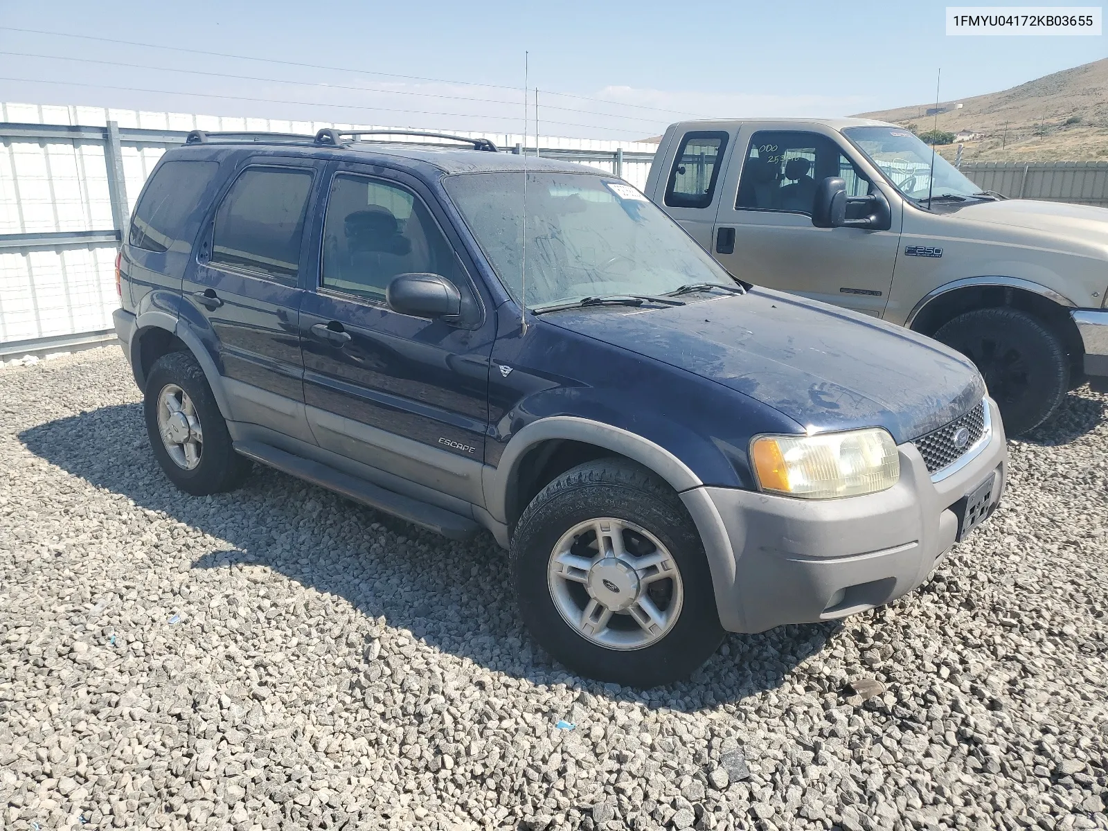 2002 Ford Escape Xlt VIN: 1FMYU04172KB03655 Lot: 62768824