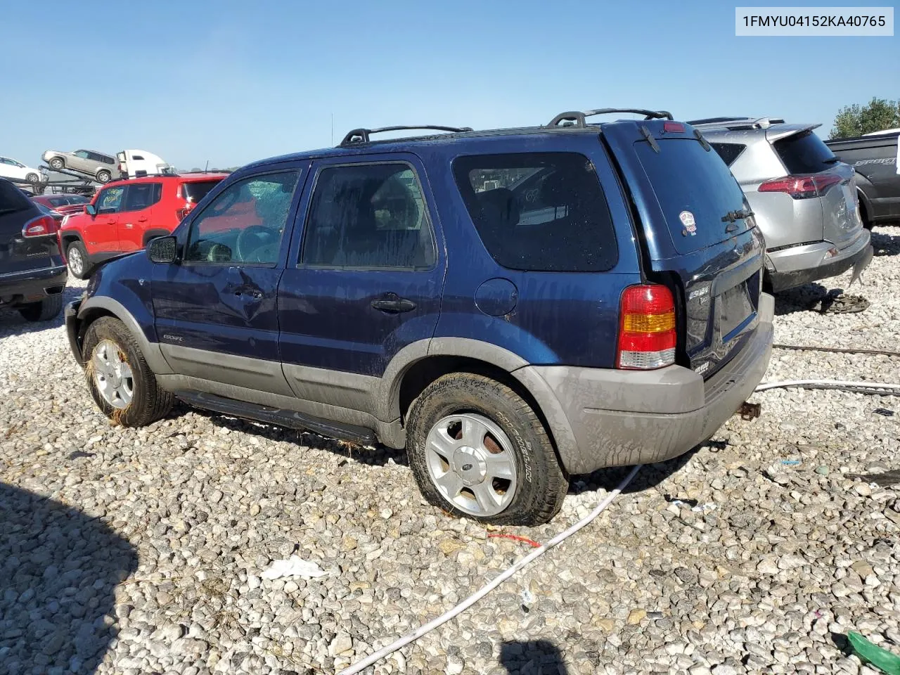 2002 Ford Escape Xlt VIN: 1FMYU04152KA40765 Lot: 69426464