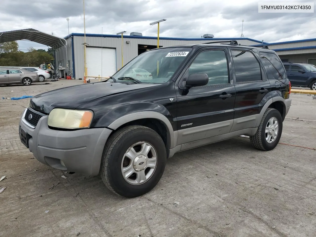 2002 Ford Escape Xlt VIN: 1FMYU03142KC74350 Lot: 72222634