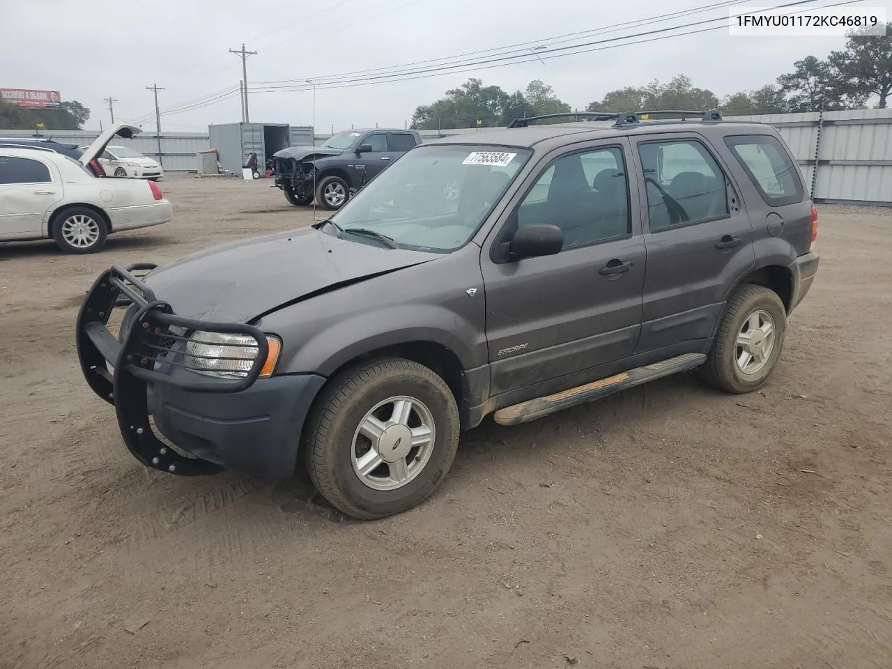 2002 Ford Escape Xls VIN: 1FMYU01172KC46819 Lot: 77563584