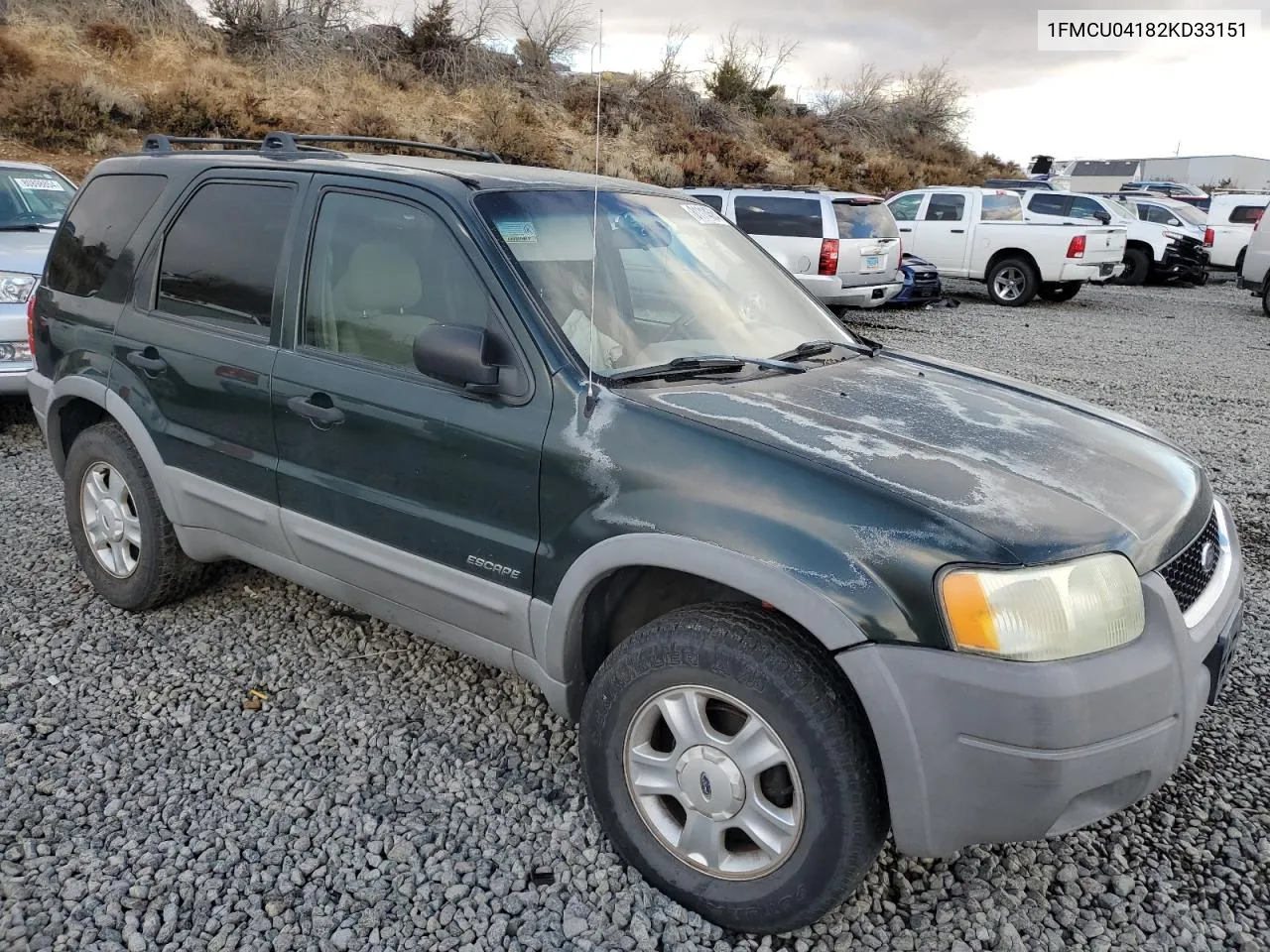 2002 Ford Escape Xlt VIN: 1FMCU04182KD33151 Lot: 81114584