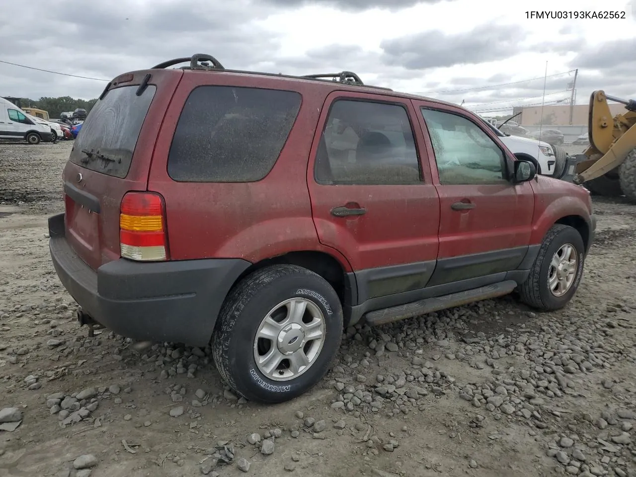 2003 Ford Escape Xlt VIN: 1FMYU03193KA62562 Lot: 71684944