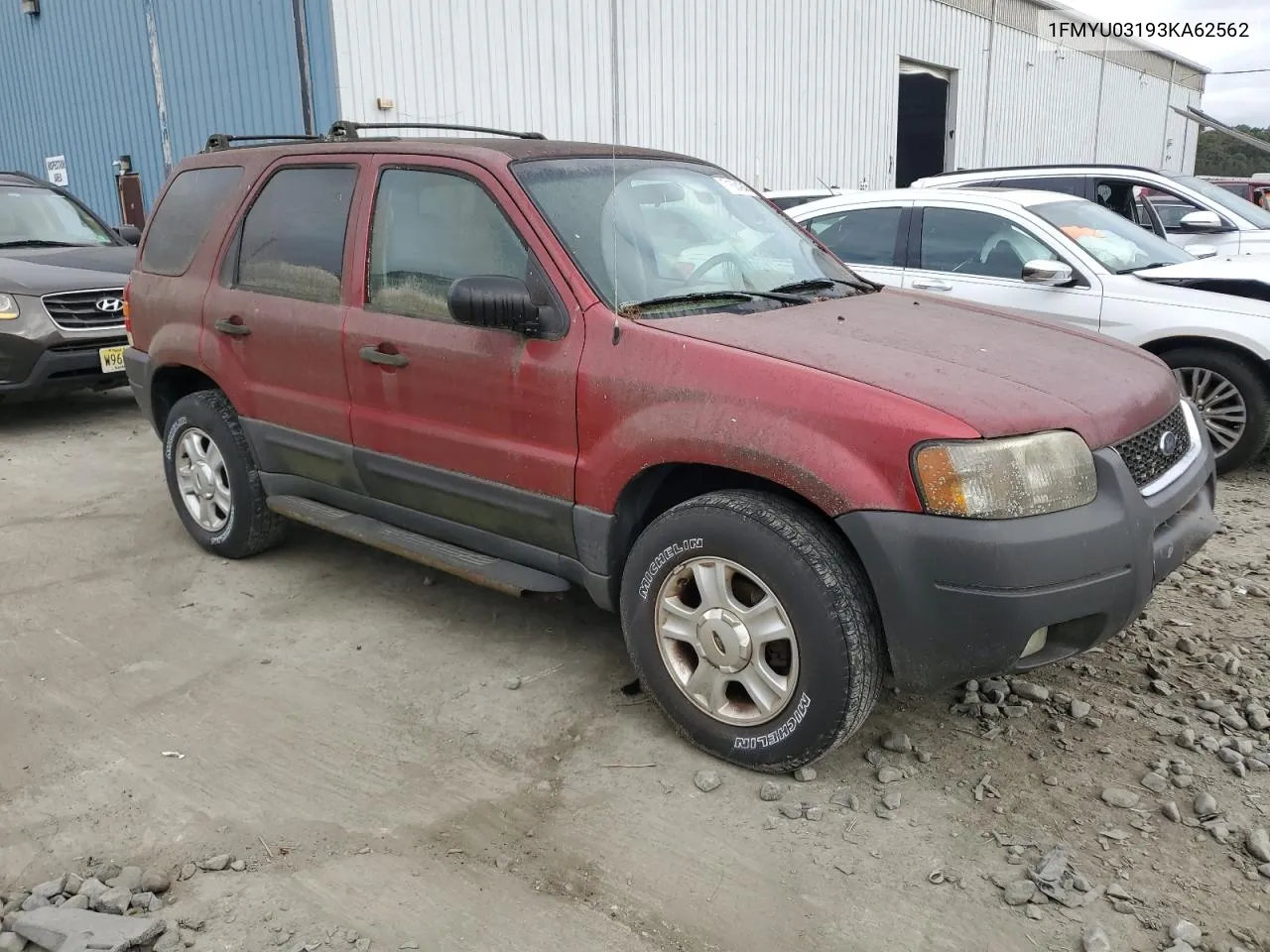 2003 Ford Escape Xlt VIN: 1FMYU03193KA62562 Lot: 71684944