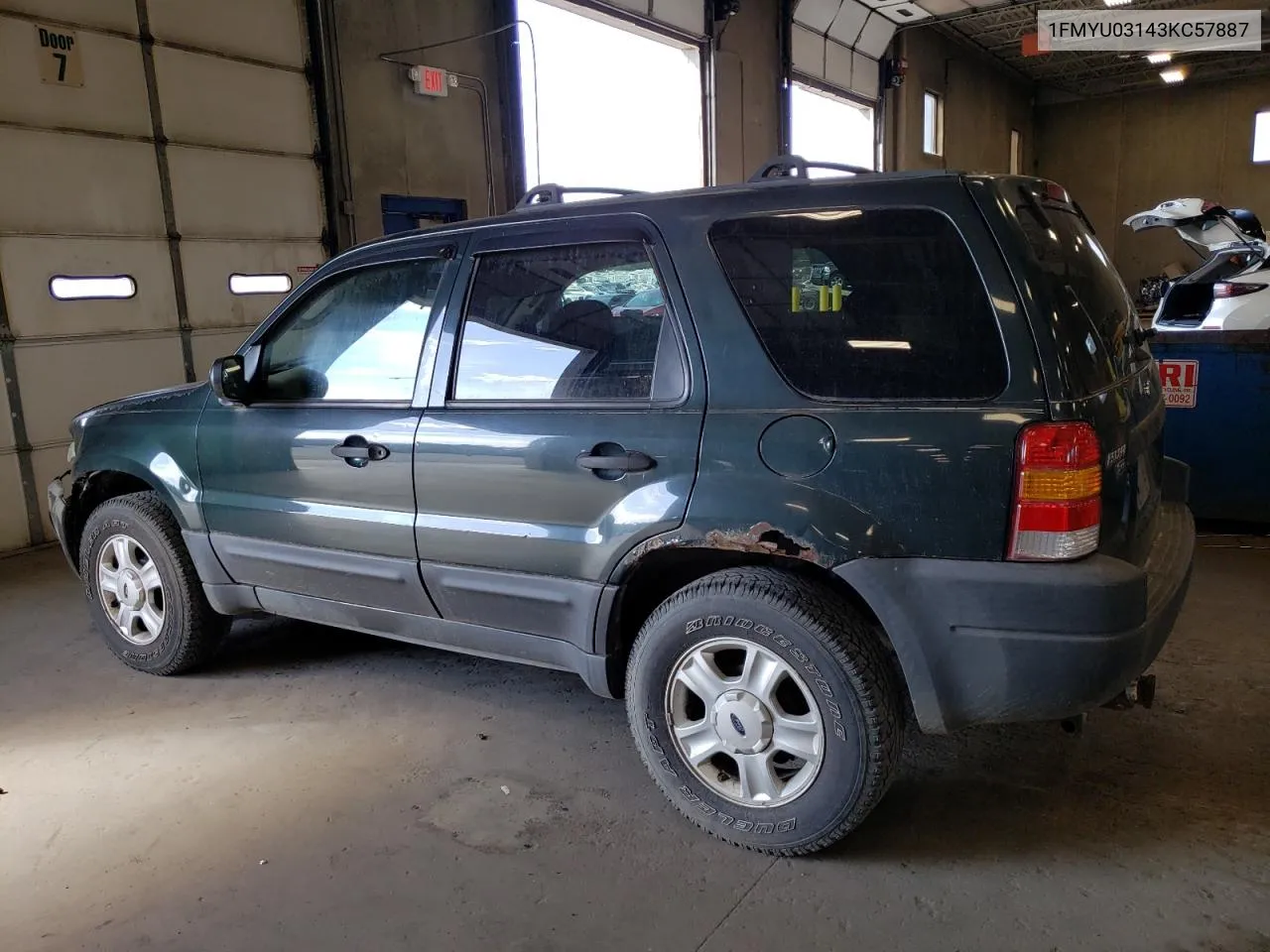 2003 Ford Escape Xlt VIN: 1FMYU03143KC57887 Lot: 71721394