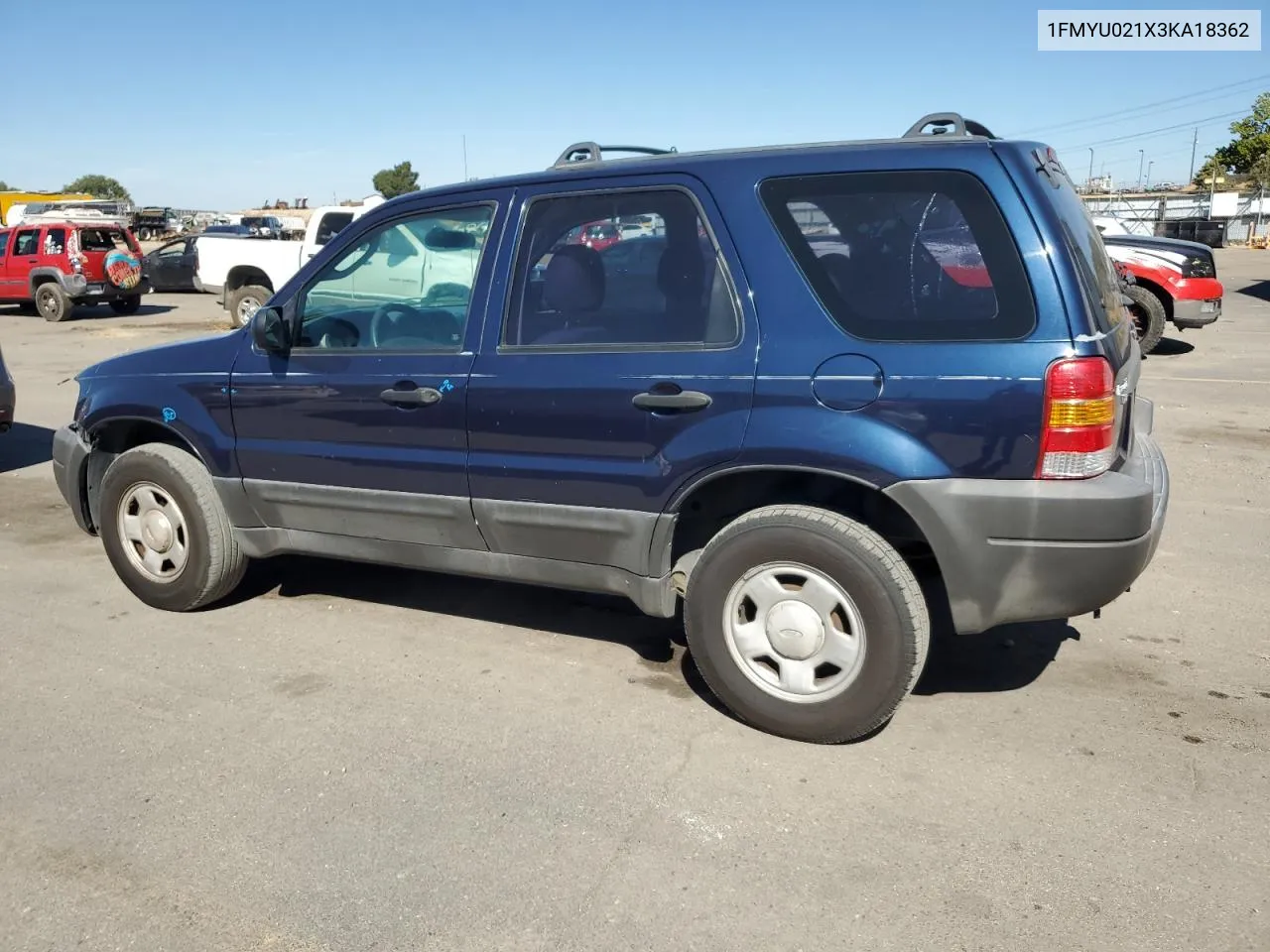 2003 Ford Escape Xls VIN: 1FMYU021X3KA18362 Lot: 72805974