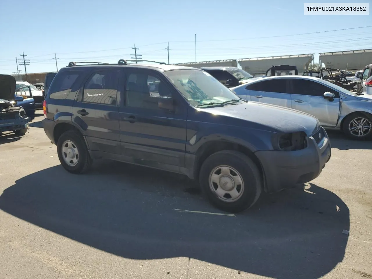 2003 Ford Escape Xls VIN: 1FMYU021X3KA18362 Lot: 72805974