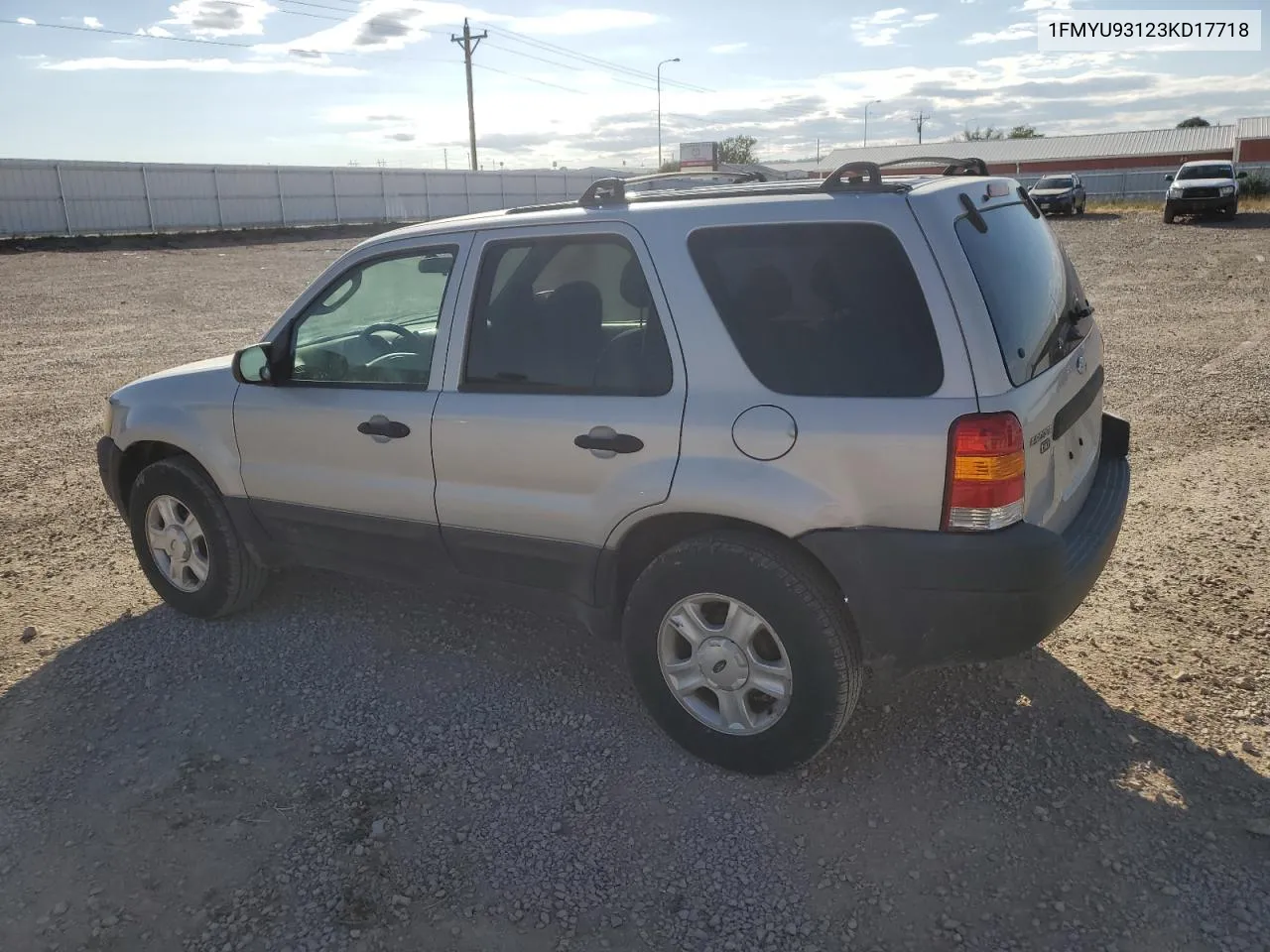 2003 Ford Escape Xlt VIN: 1FMYU93123KD17718 Lot: 74043074