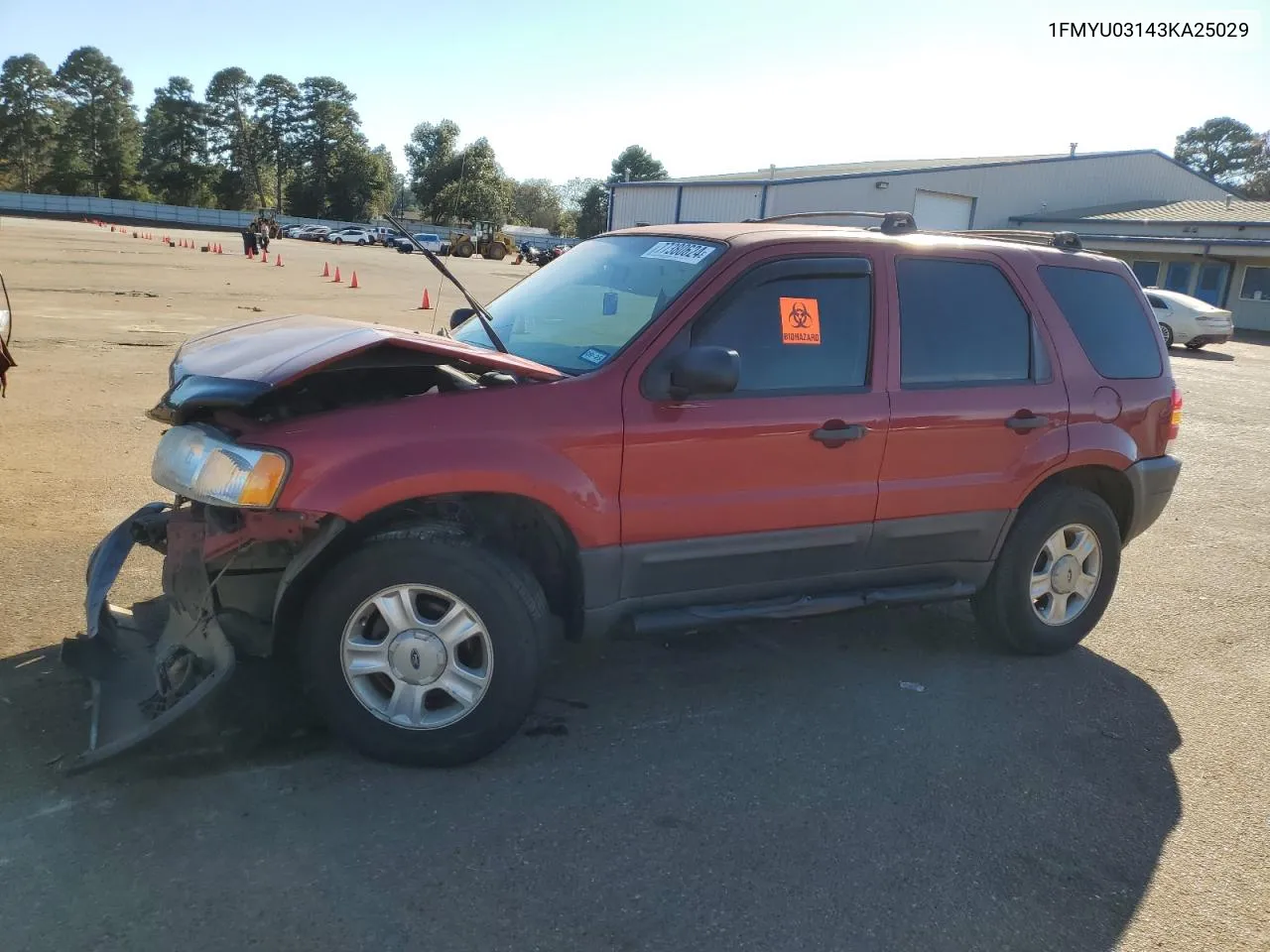 2003 Ford Escape Xlt VIN: 1FMYU03143KA25029 Lot: 77380624