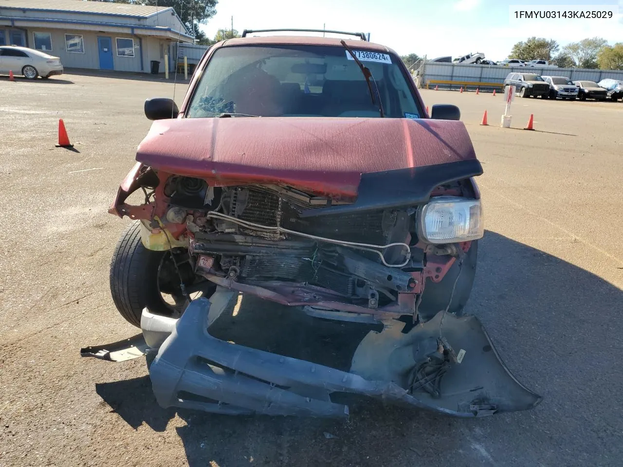 2003 Ford Escape Xlt VIN: 1FMYU03143KA25029 Lot: 77380624