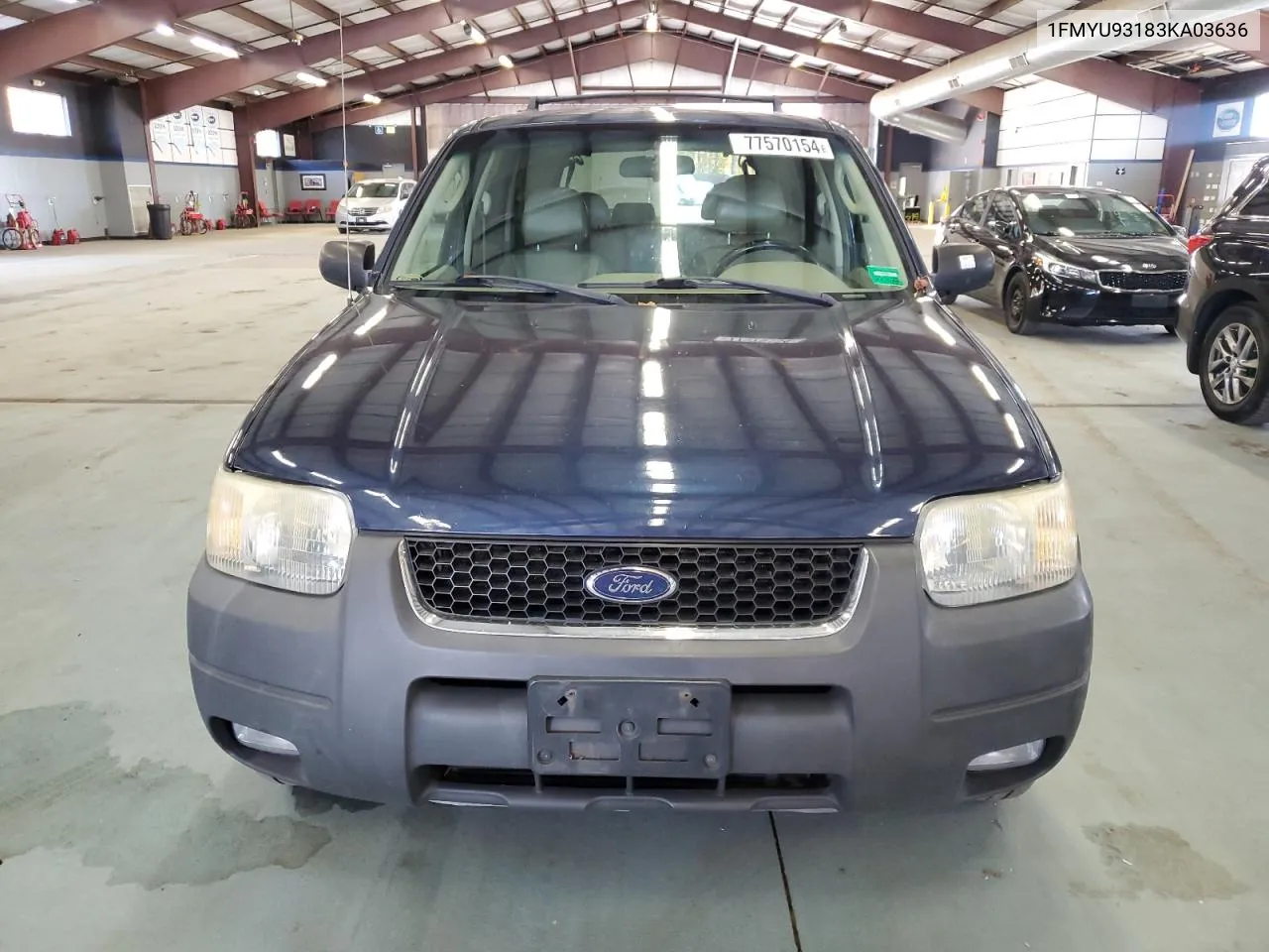 2003 Ford Escape Xlt VIN: 1FMYU93183KA03636 Lot: 77570154