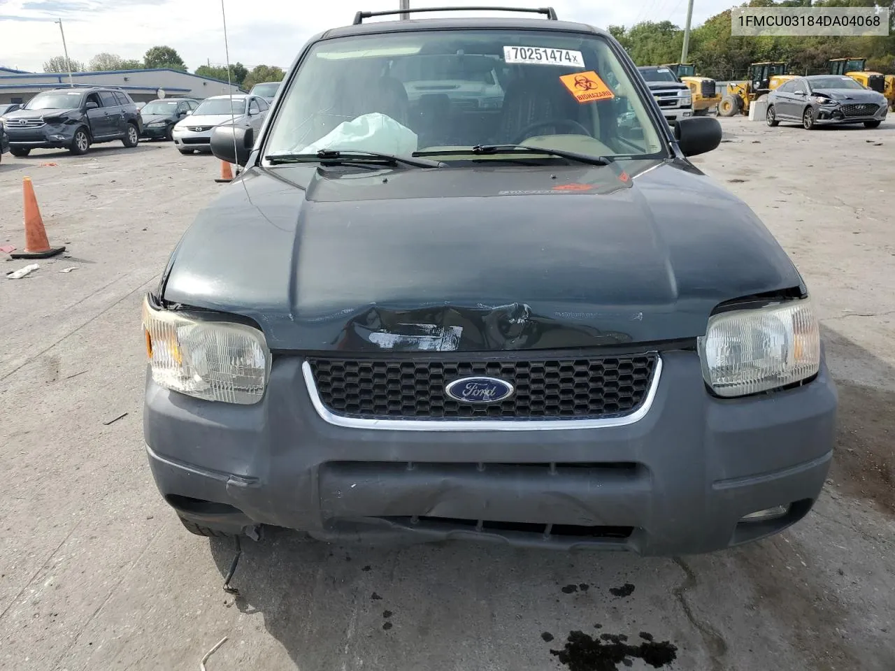 2004 Ford Escape Xlt VIN: 1FMCU03184DA04068 Lot: 70251474