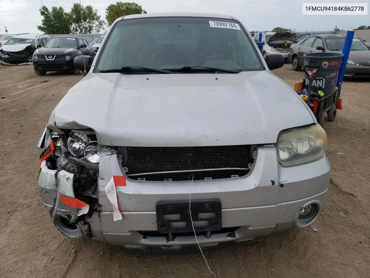 2004 Ford Escape Limited VIN: 1FMCU94184KB62778 Lot: 70992184