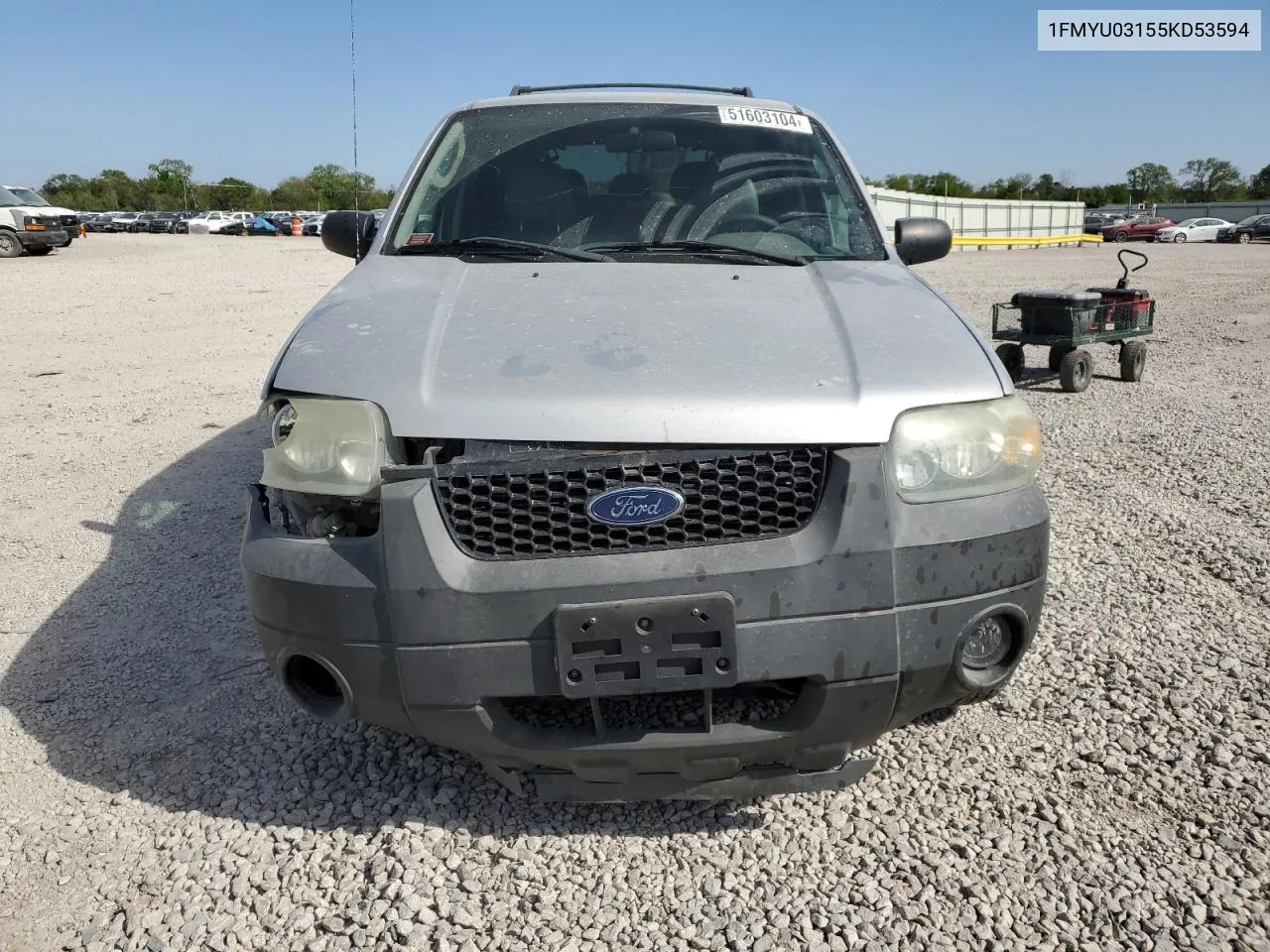 2005 Ford Escape Xlt VIN: 1FMYU03155KD53594 Lot: 51603104