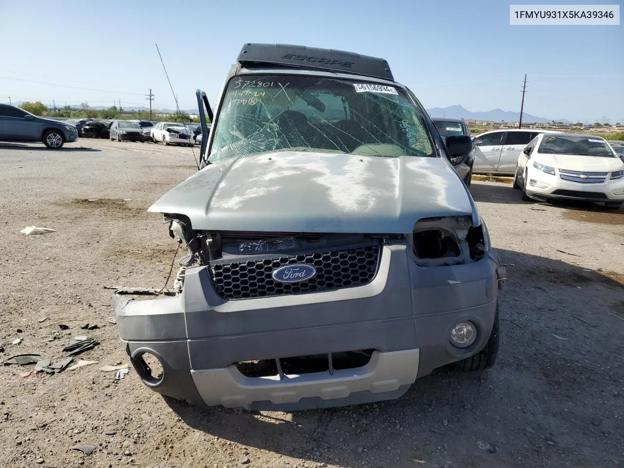 2005 Ford Escape Xlt VIN: 1FMYU931X5KA39346 Lot: 56156994